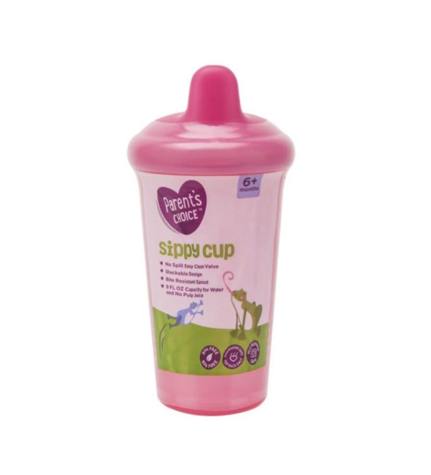 Parent's Choice Pink Sippy Cup 3 Pack - BPA-Free, Leak-Proof Design - Buy Online on GoSupps.com