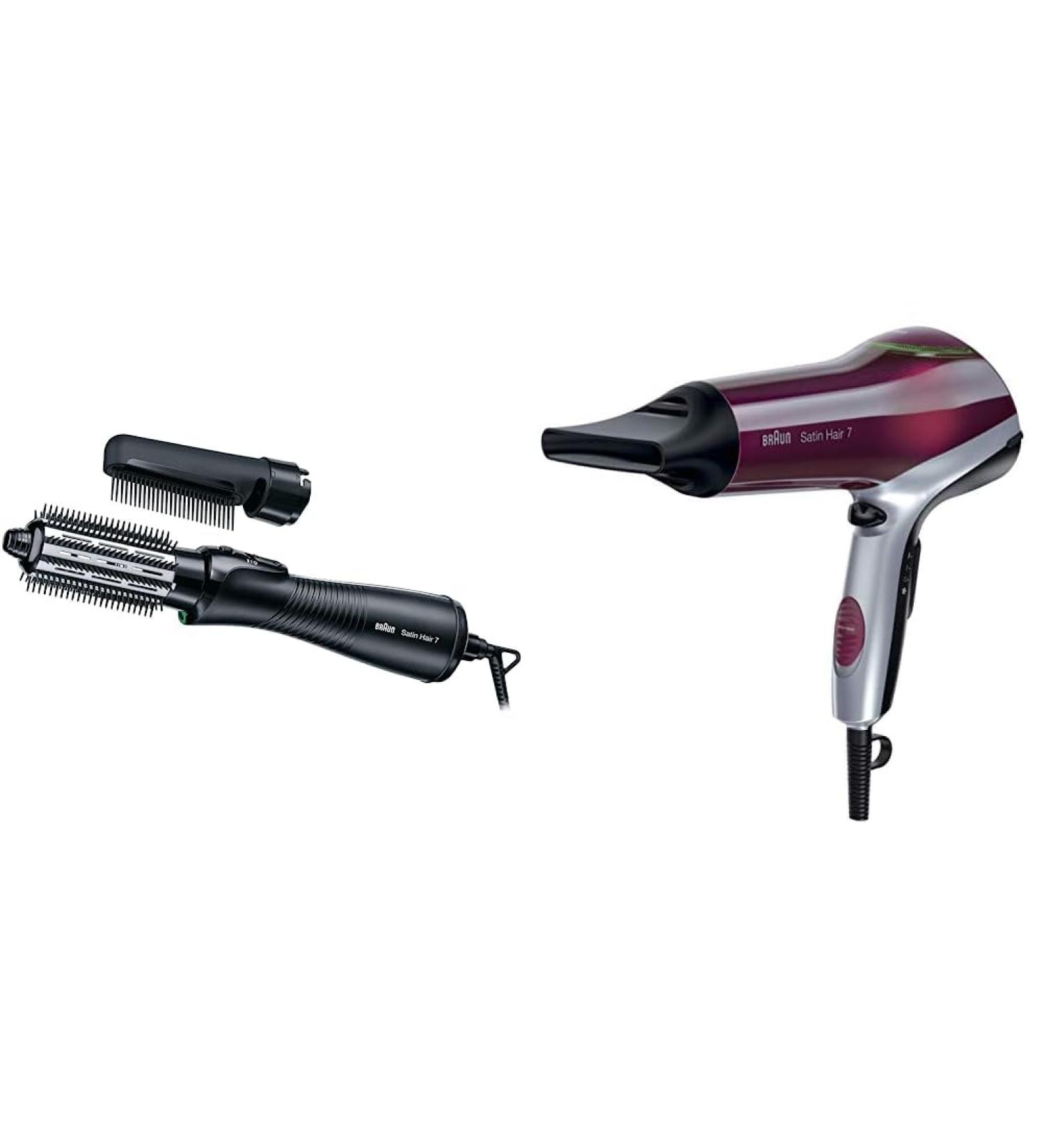 Braun Satin Hair 7 Warm Air Curling Brush with IONTEC Technology - Comb & Brush Attachment Included | International Shipping - Buy Online on GoSupps.com