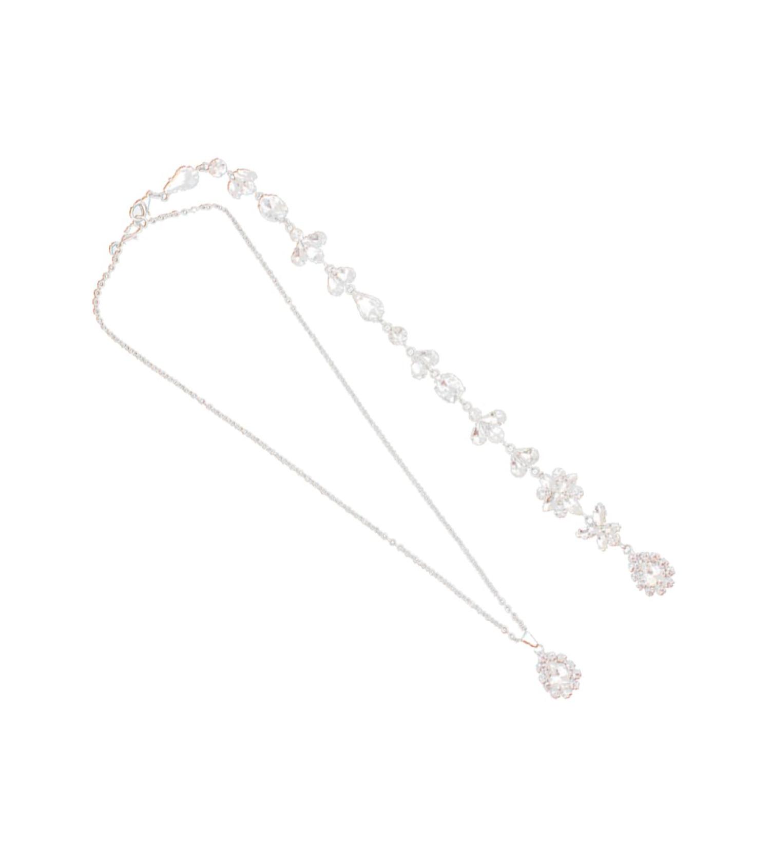 CHILDWEET Choker Necklaces for Girls Wedding Necklaces Ladies Back Chain Body Chain Box Crystal Back Miss - Buy Online on GoSupps.com