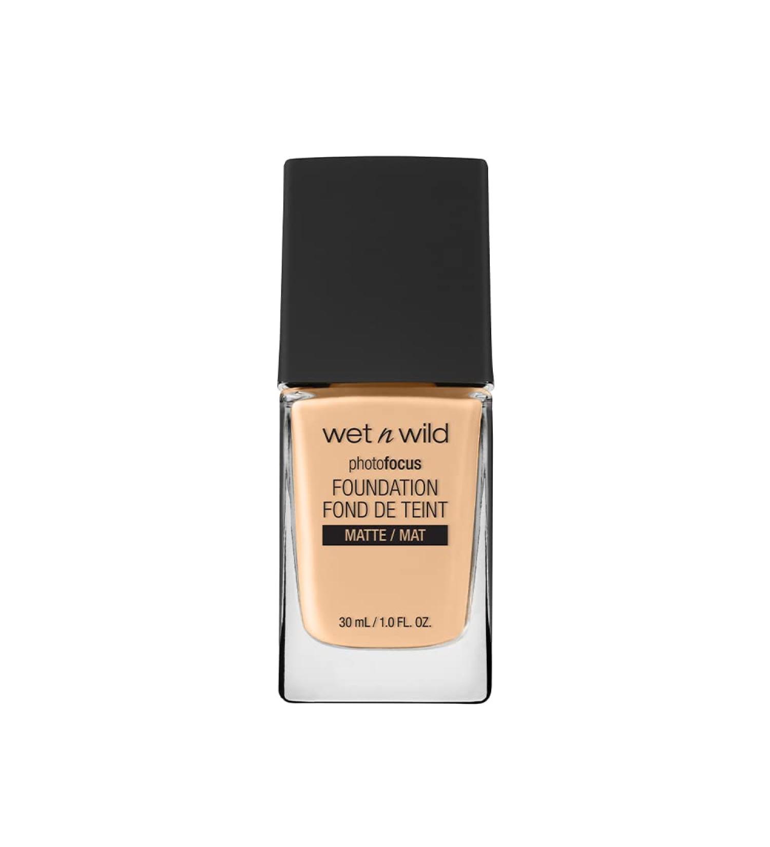 Wet 'n' Wild Photo Focus Foundation - High-Coverage Matte Finish in Soft Beige | Vegan Formula for Camera-Ready Makeup - Buy Online on GoSupps.com