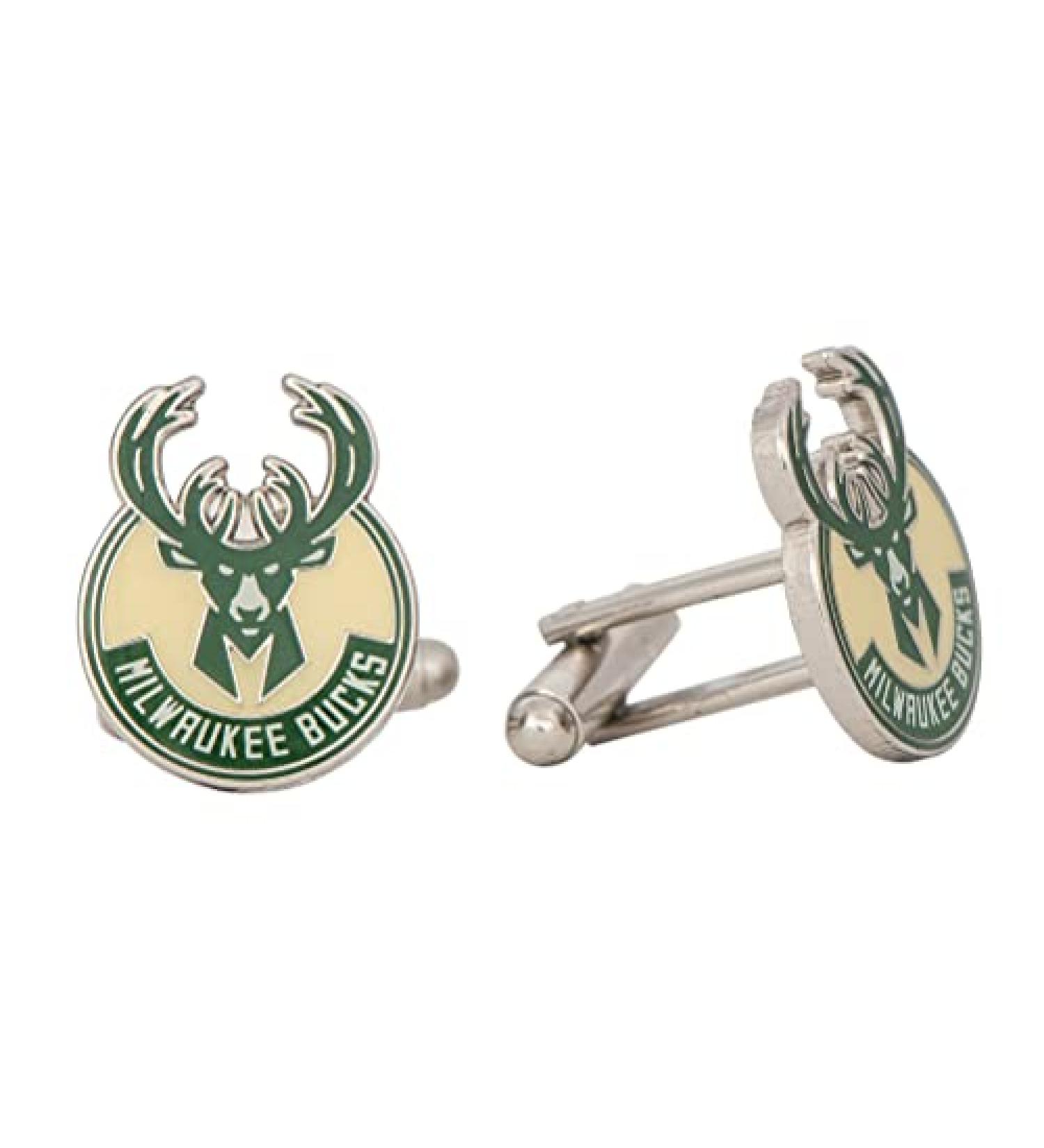Milwaukee Bucks NBA Logo Cufflinks - Official Team Formal Wear - Buy Online on GoSupps.com