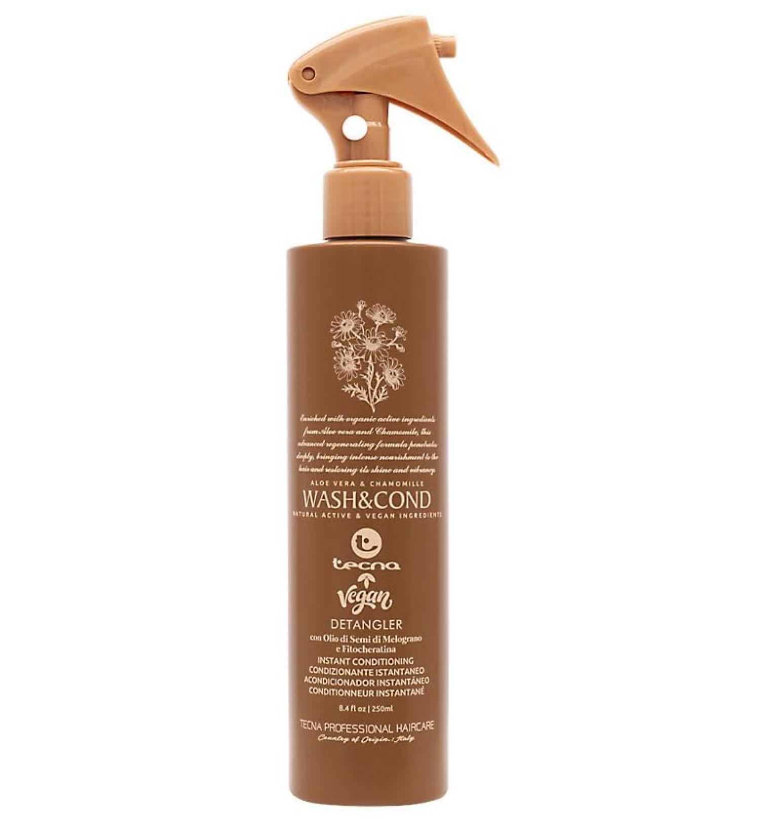 Tecna Wash & Cond Detangler 250ml - spray conditionneur nourrissant