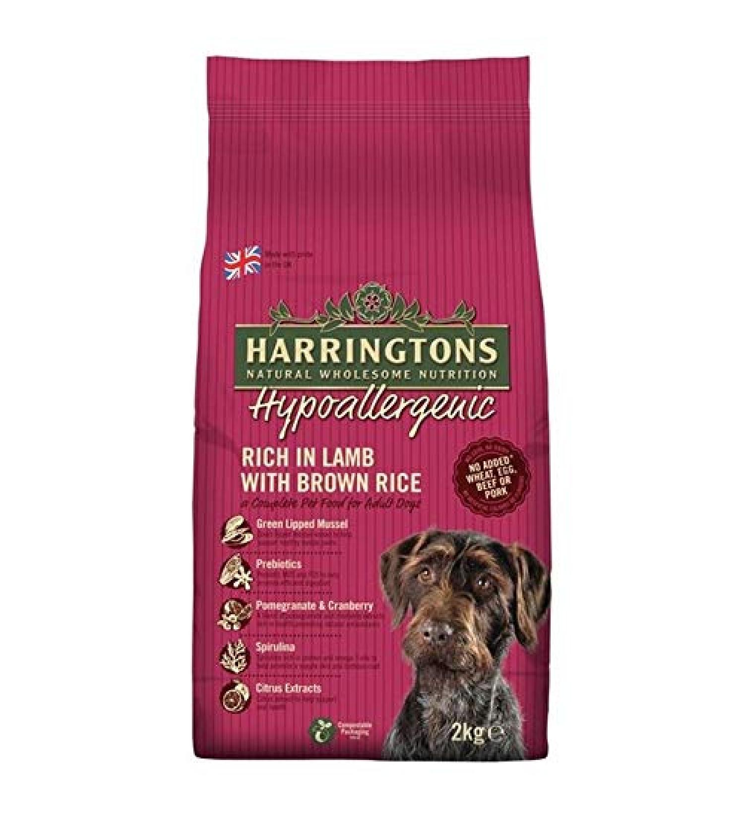 HARRINGTONS Hypoallergenic Lamb with Brown Rice Dog Food 2 Kg