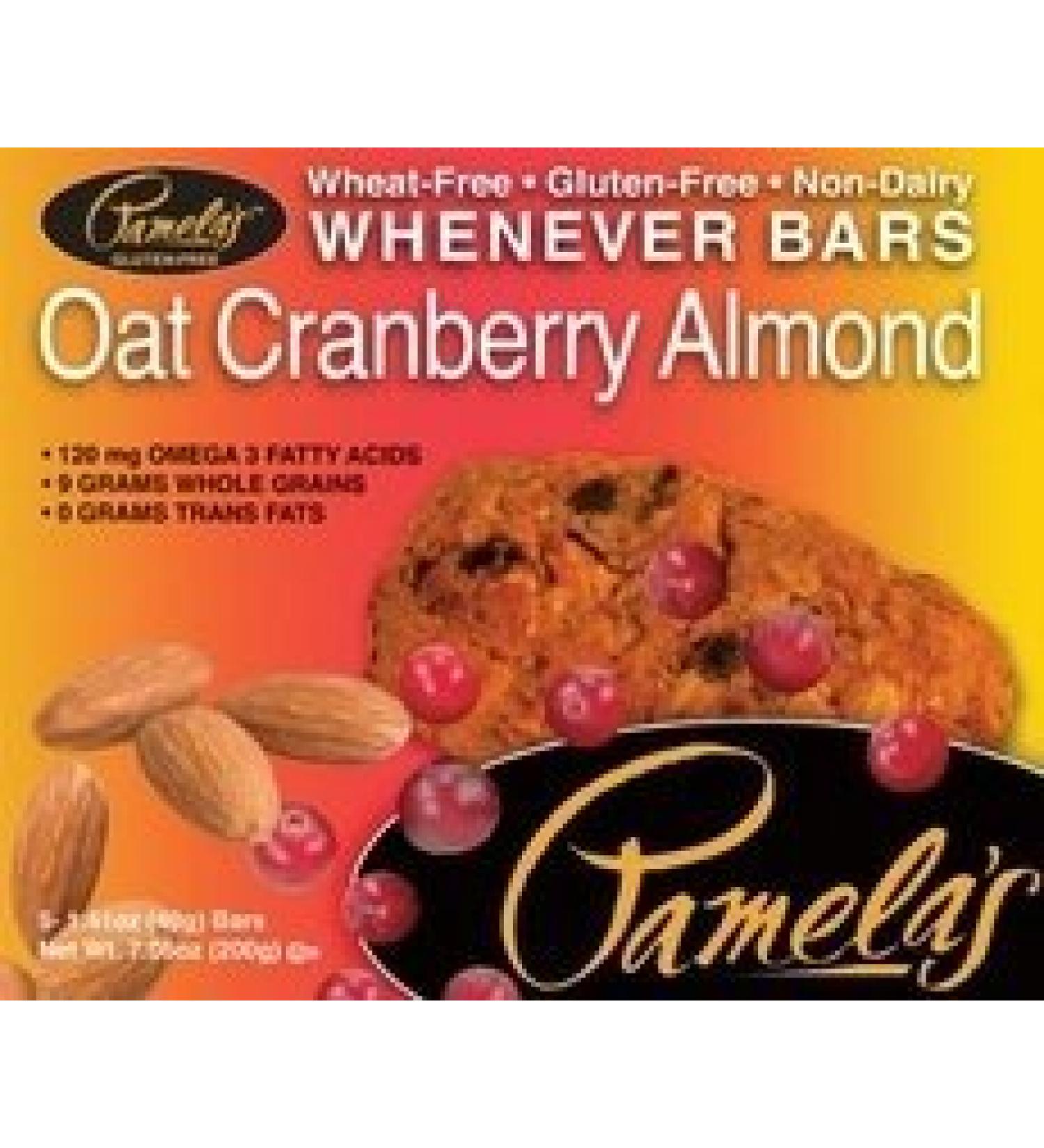 Pamelas - Pamela'S Oat Cranberry Almond Bars 5 Ct (Pack of 6)