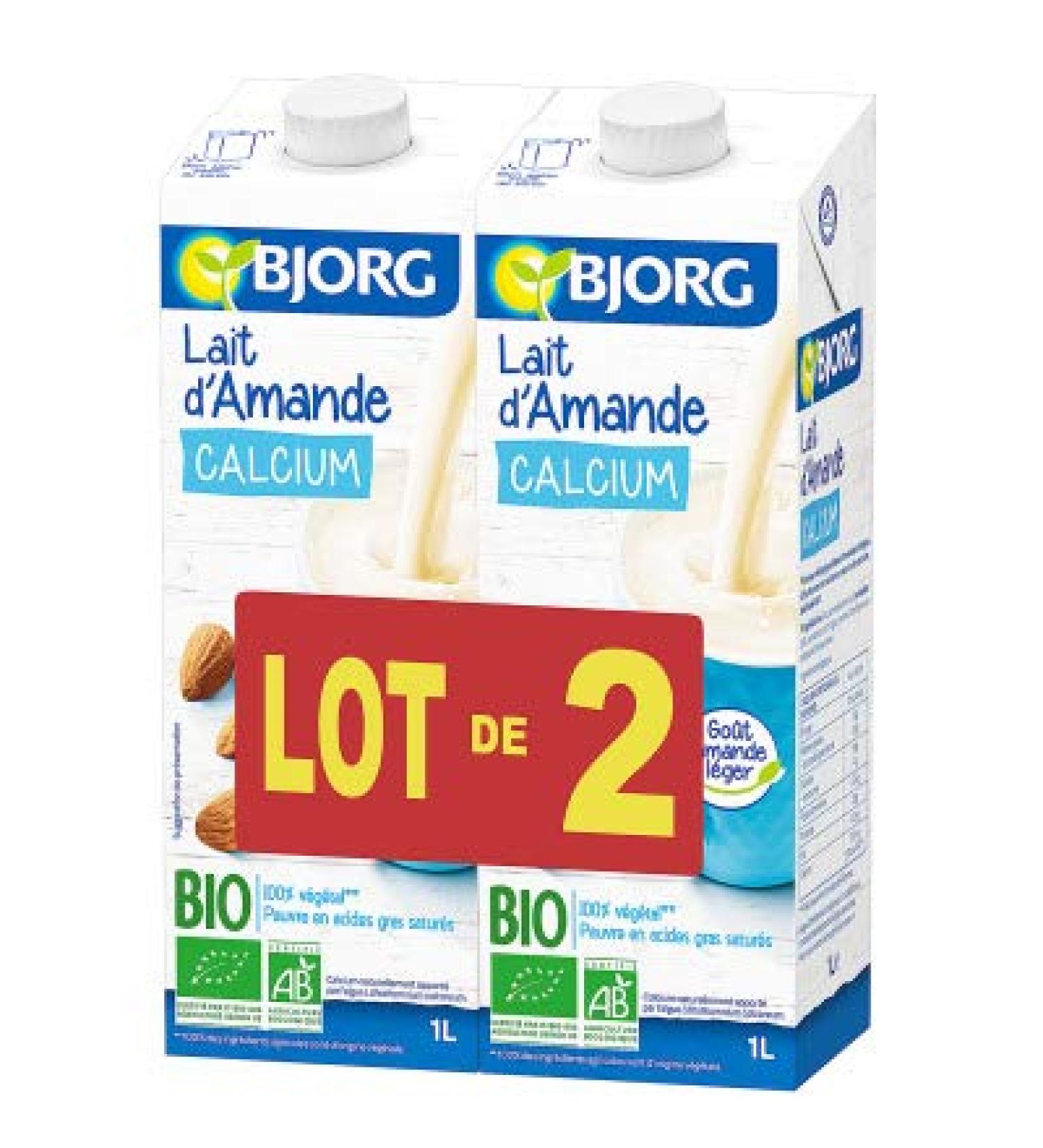Bjorg Calcium Almond Drink - Pack of 2 1L bricks