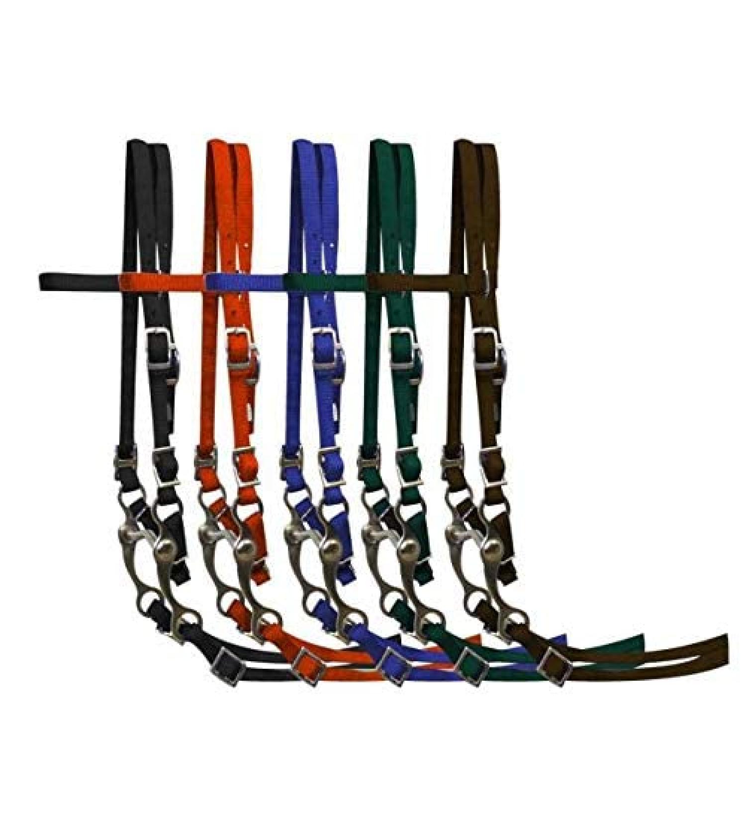 Pony Nylon Headstall w/Bit & Reins Red