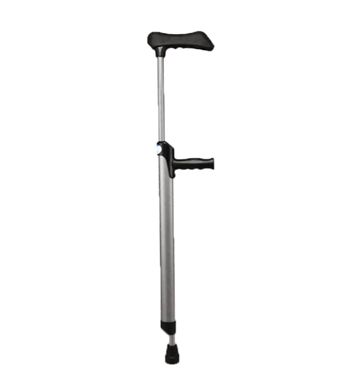 Adult Underarm Crutches Lightweight Adjustable Walking Cane Applicable Height 4' 5'' 6' Comfortable Underarm Pads Ergonomic Grip - Buy Online on GoSupps.com
