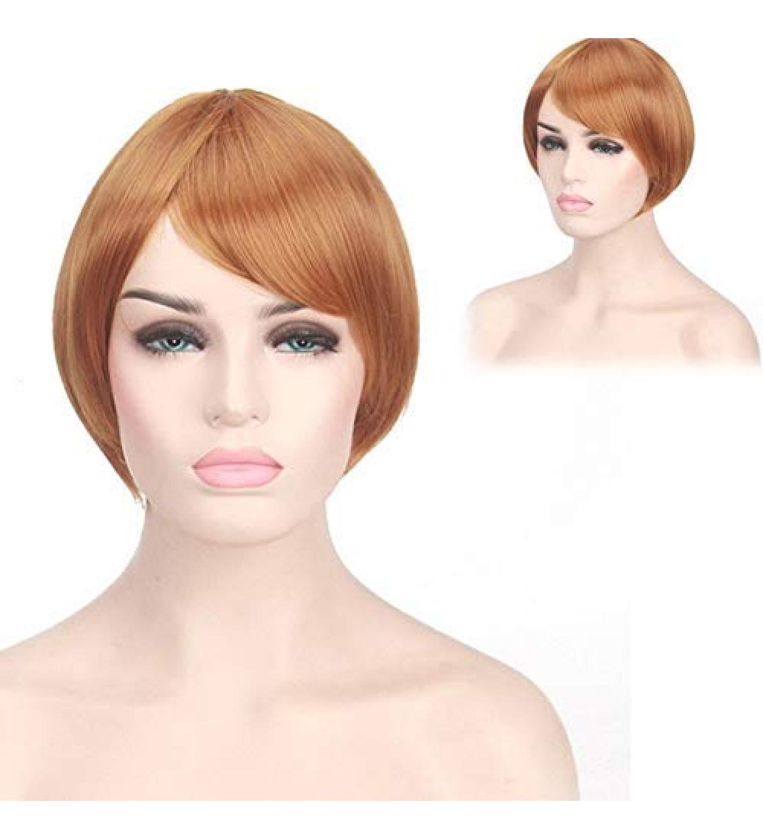 GJBXP 2018 Lolita Harajuku Short Ombre Wig Black Blonde Brown Heat Resistant Synthetic Hair Anime Cosplay Party Wigs for Women Pink Ombre Brown