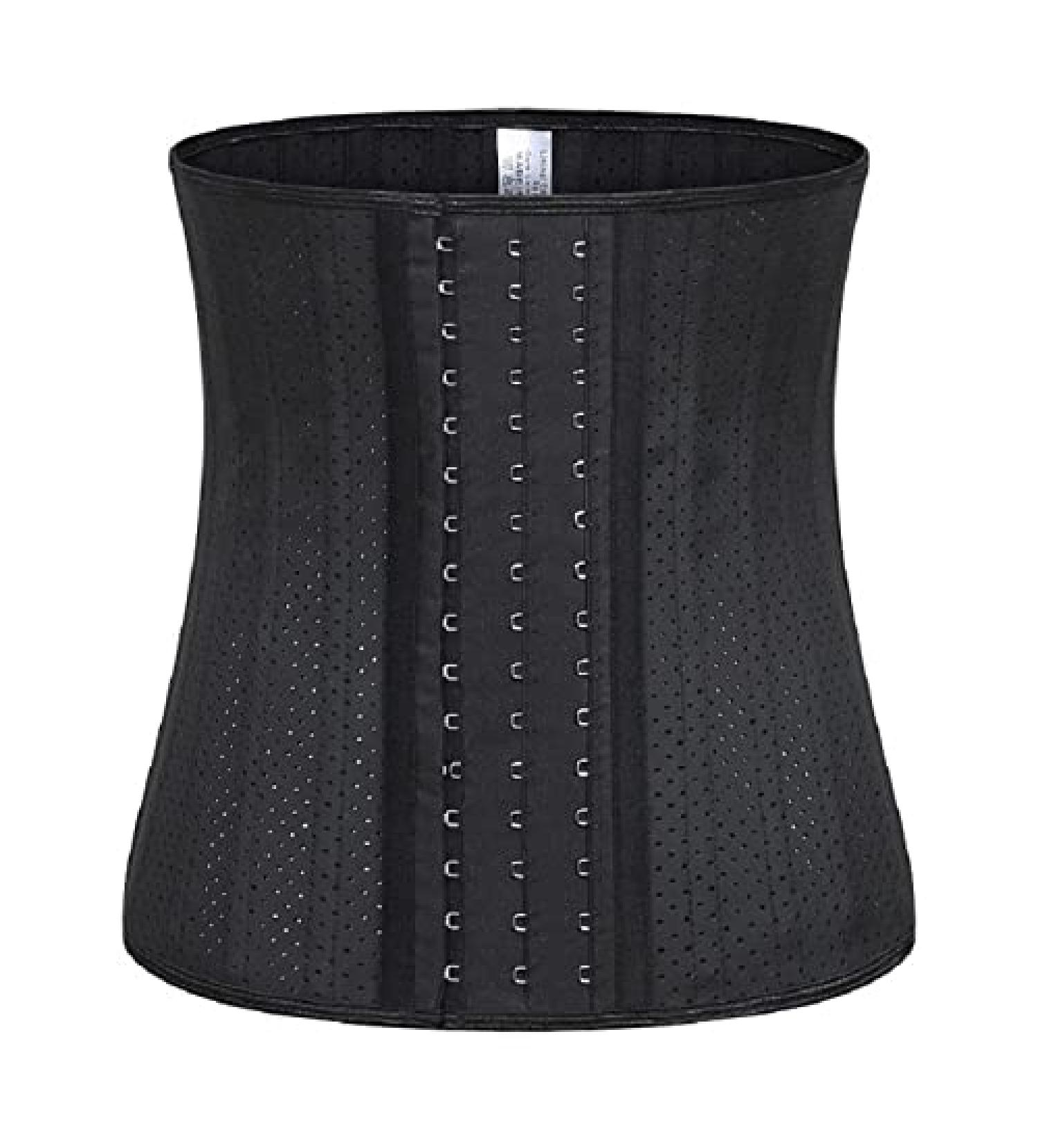 Buy Women s Waist Trainer Belt - Slimming Corset & Fitness Girdle - X-Small Black | Best Waist Cincher for Body Shaping - Buy Online on GoSupps.com