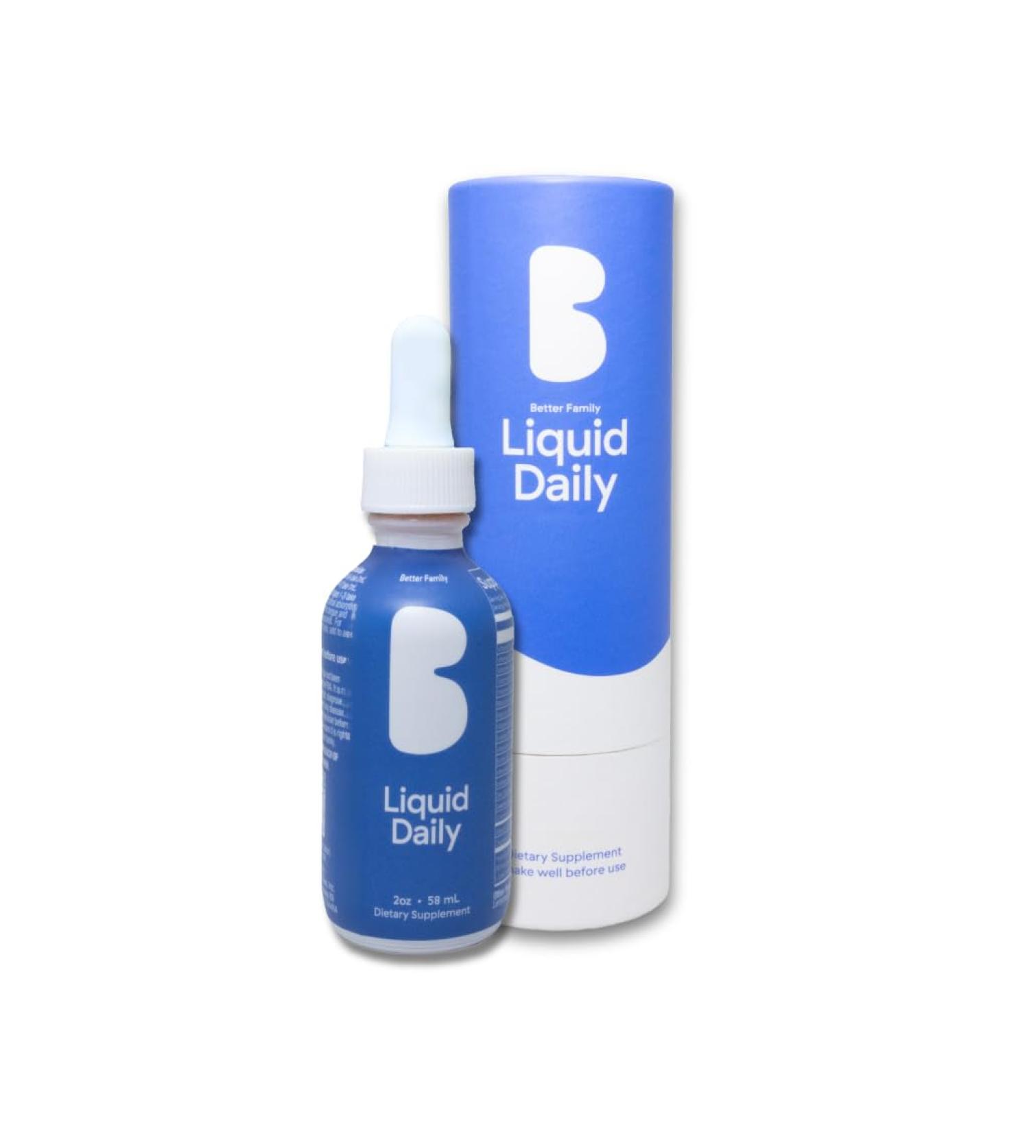 Better Family - Liquid Daily Multivitamin - All-in-One Wellness Drop - All Ages & Genders - Methylated Vitamins - No Sugar or Artificials - Gluten Free, Non-GMO - Dietary Supplement - 2oz (60 ml) 2 Fl Oz (Pack of 1) - Buy Online on GoSupps.com