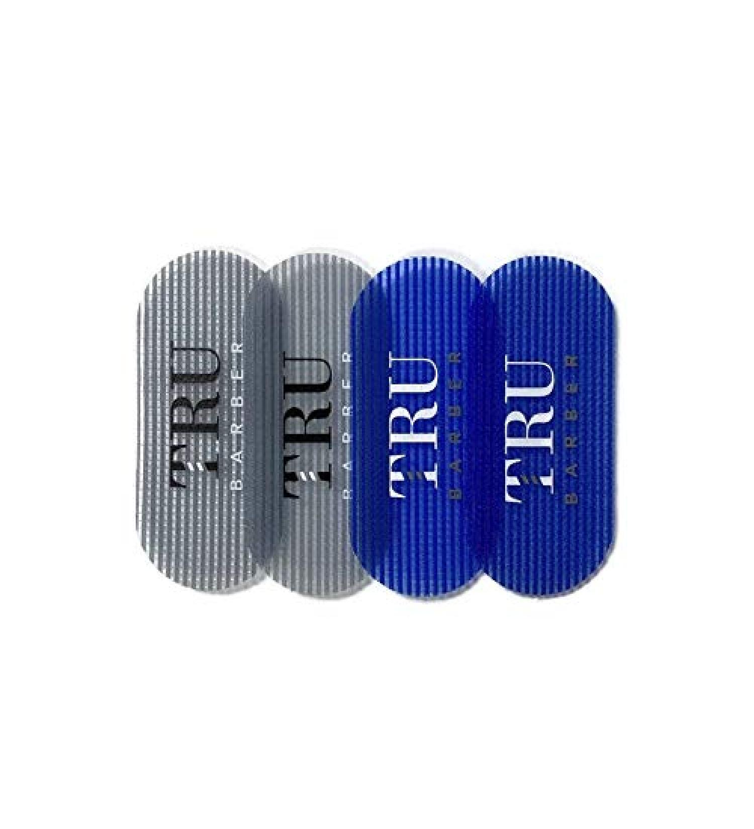 TRU Barber Hair Grippers Bundle Pack - Salon and Barber Hair Clips for Styling (Blue/Grey) - Buy Online on GoSupps.com