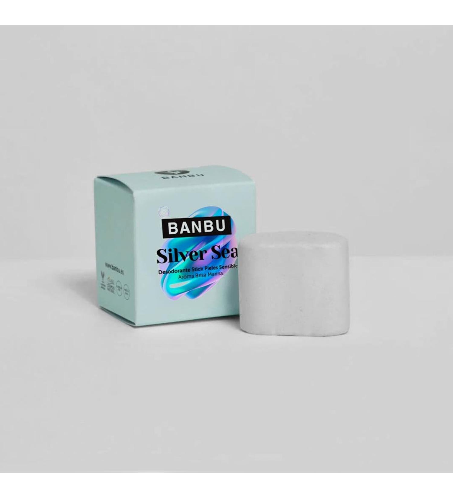 D odorant naturel solide Silver Sea - Microparticules d'argent - Protection 24 heures
