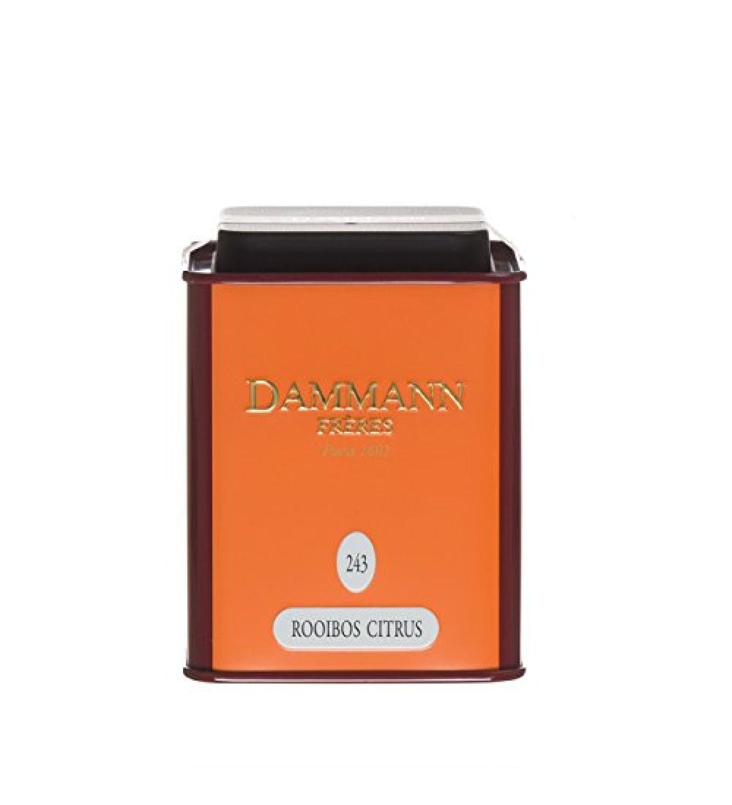Citrus Rooibos Tea DAMMANN Fr res Infusion Tin 100 Grams (Sheet)