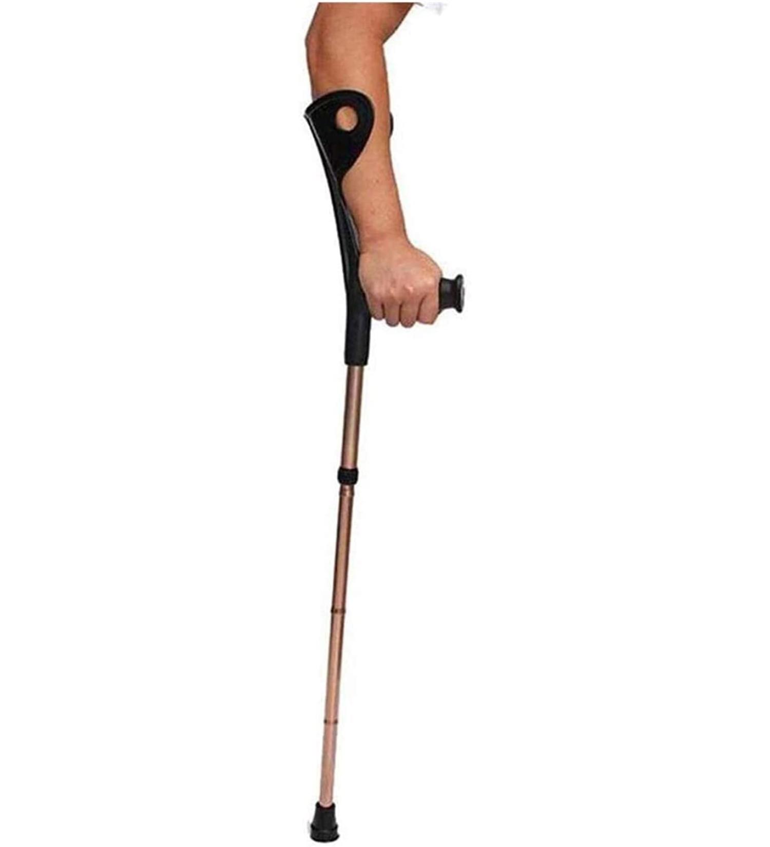 COKVBSKZ LRVTREC Forearm Crutches Adjustable Crutch Foldable Movement Forearm Crutches Adjustable Lightweight Heavy Duty Arm Cuff for Adult Standard Lightweight Arm Crutch - Buy Online on GoSupps.com
