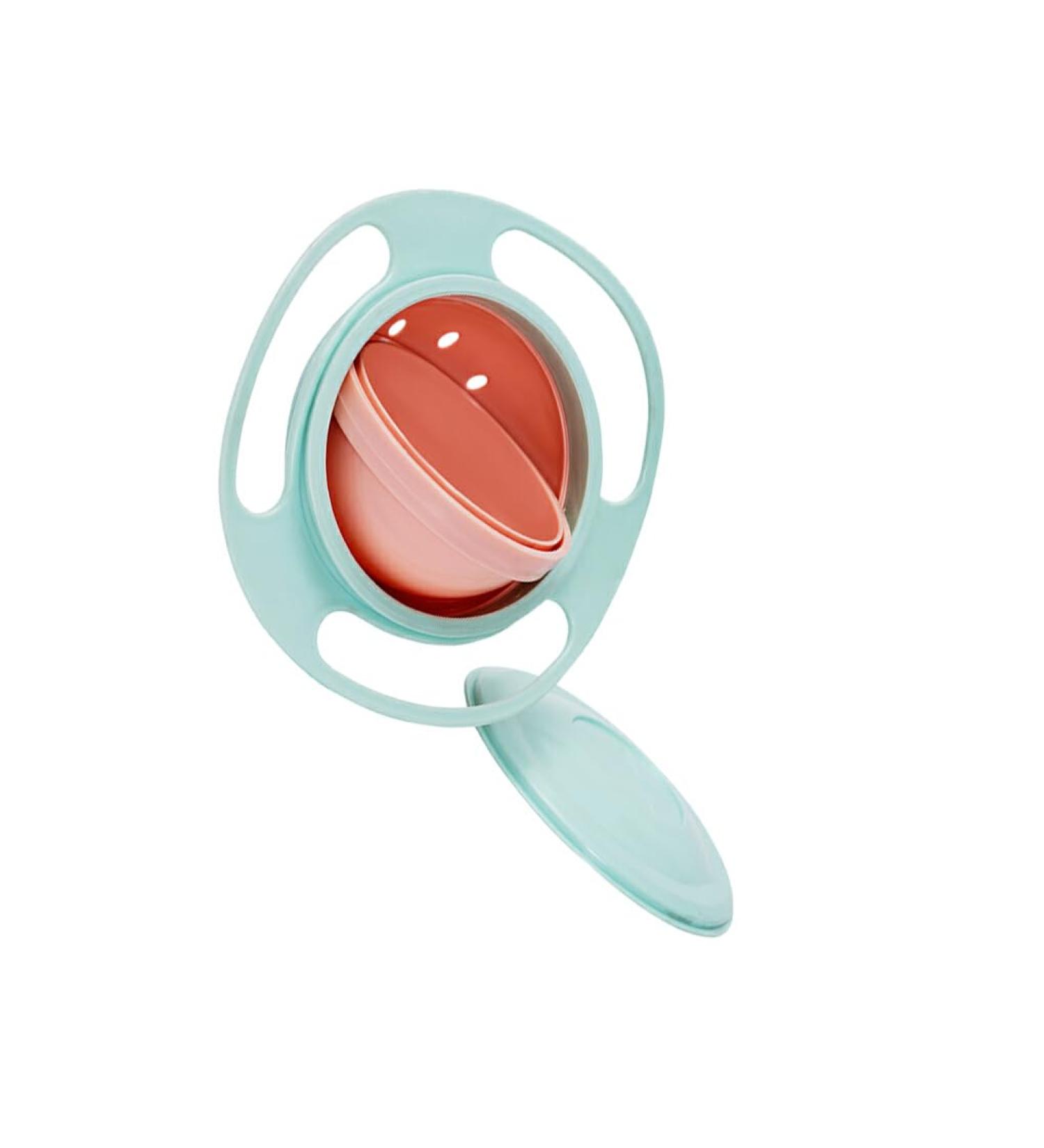Buy Hojioesrd Universal Gyro Bowl - Innovative No-Spill & No-Tip Design for Babies | Removable Practical & Light Green - Buy Online on GoSupps.com