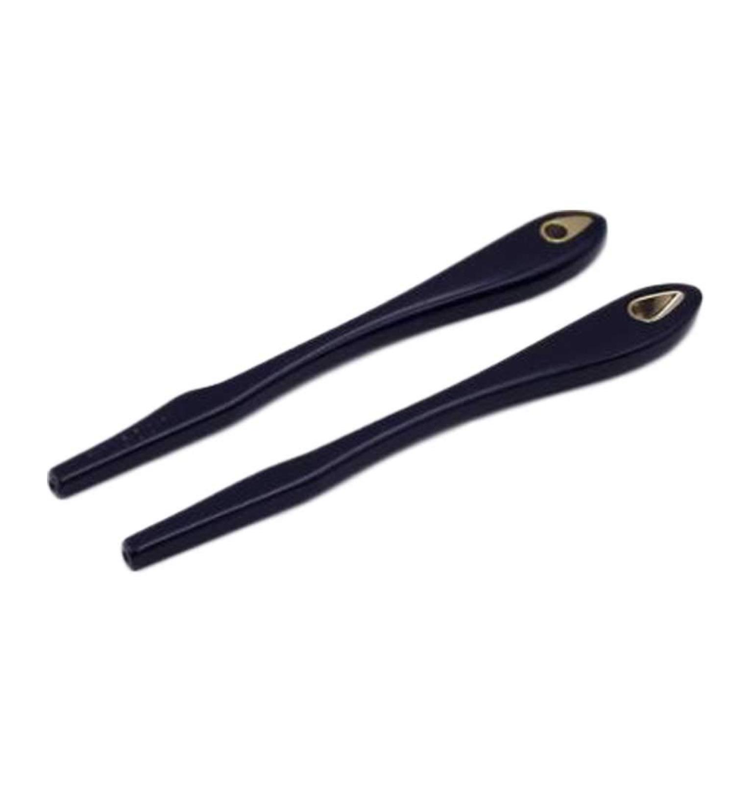 Dookaa Glasses Brackets - 2 Pairs of Black End Tips & Ear Socks for Thin Metal Glasses - Replacement Hose Sleeves - Buy Online on GoSupps.com