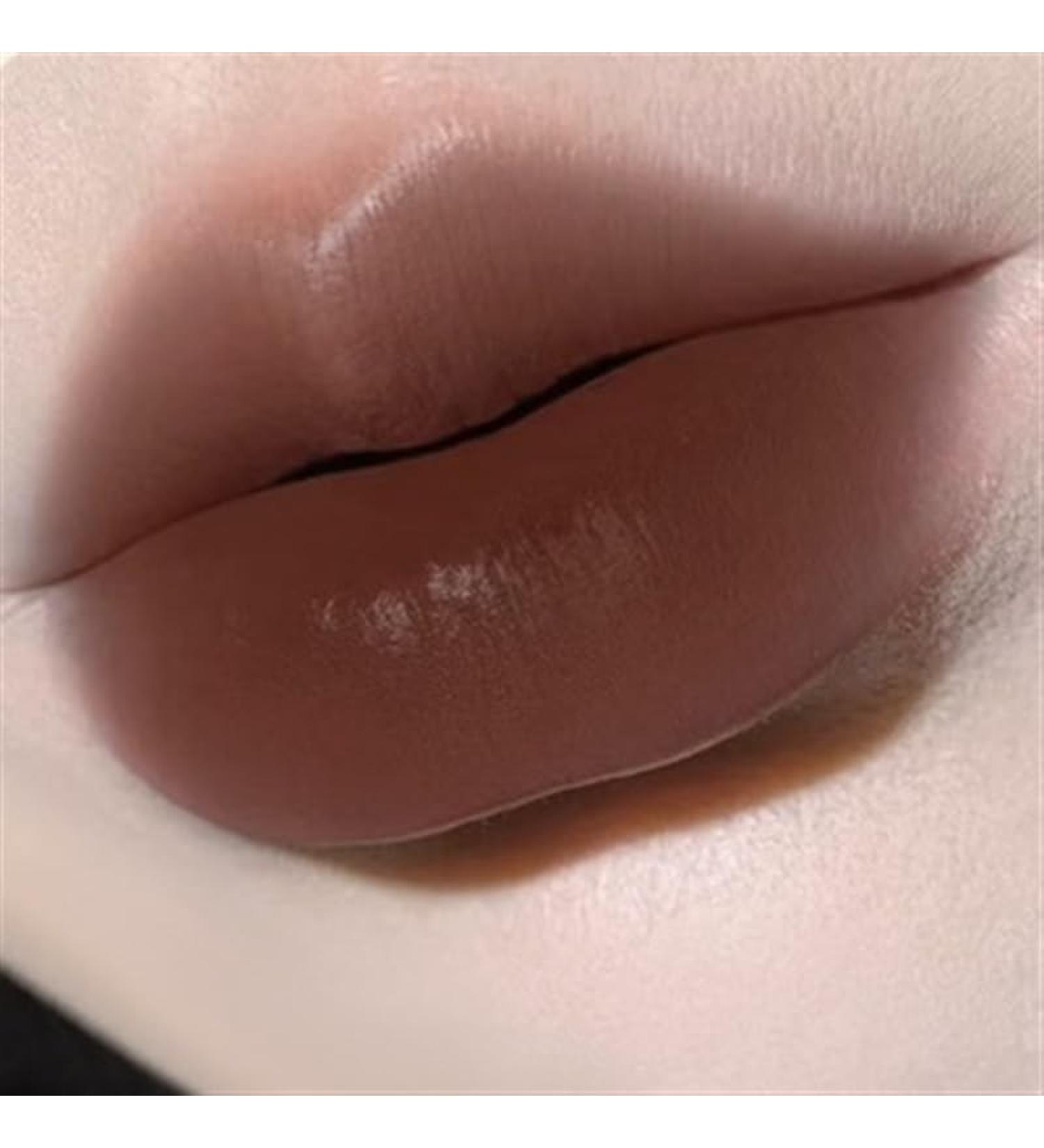 BADALO Velvet Mist Water Mist Lip Mud Soft Silky Matte Matte Vegan White NonStick Lip Gloss Lip Glaze Lipstick Color 5 smoked ebony