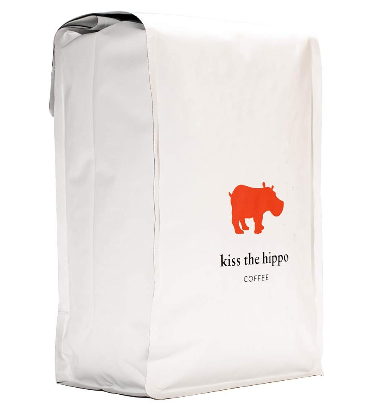 Kiss The Hippo George Street Blend Organic Whole Beans 1 KG | Carbon-Negative House Blend for Aeropress & Cafetiere | Notes of Caramel, Red Berry & Chocolate | Suitable for Milk Coffee - Buy Online on GoSupps.com