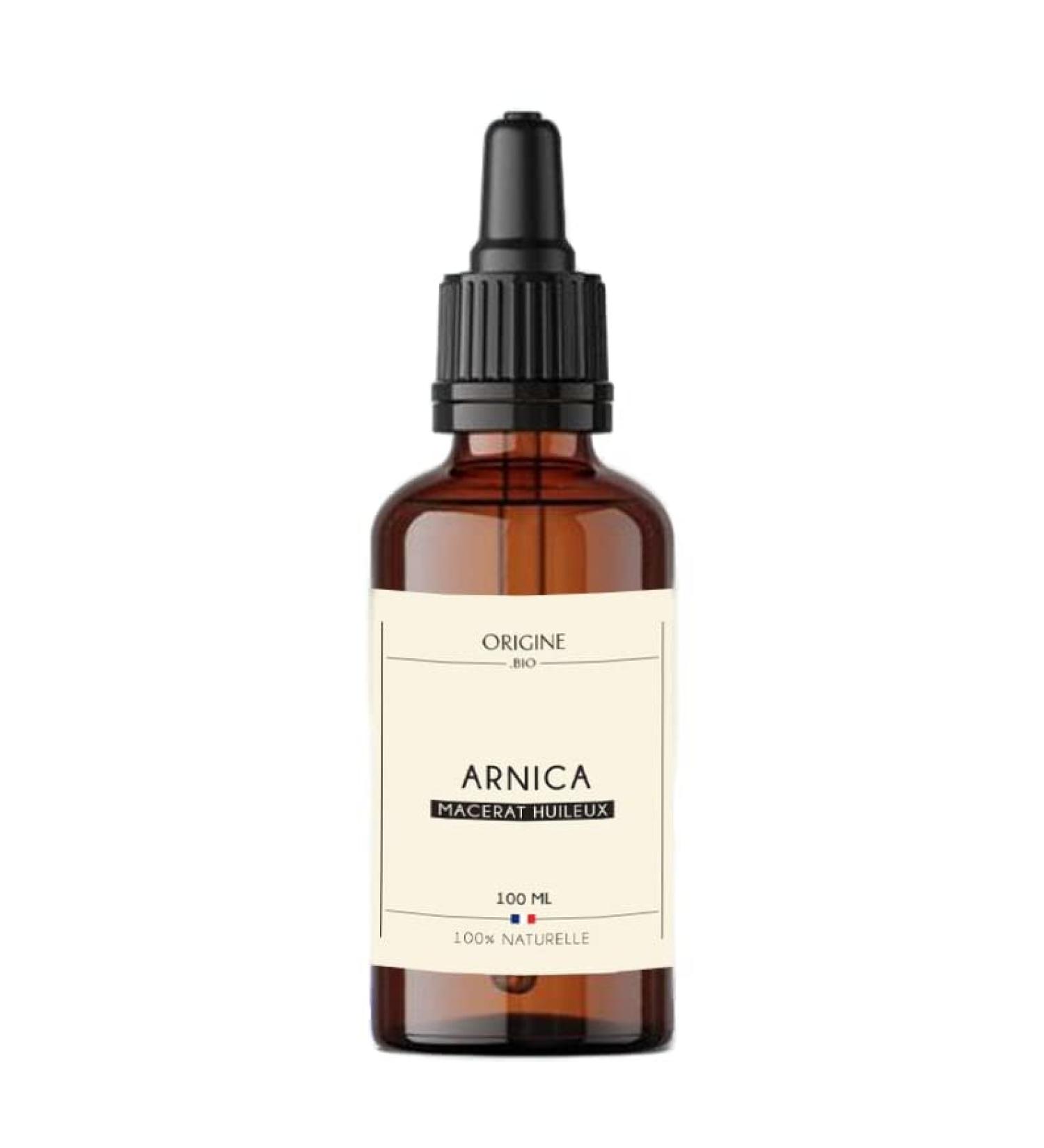 Organic Origin - Arnica Oil Macerate 100 ml Massage Bath with Pipette - 100% Pure and Natural - French Brand