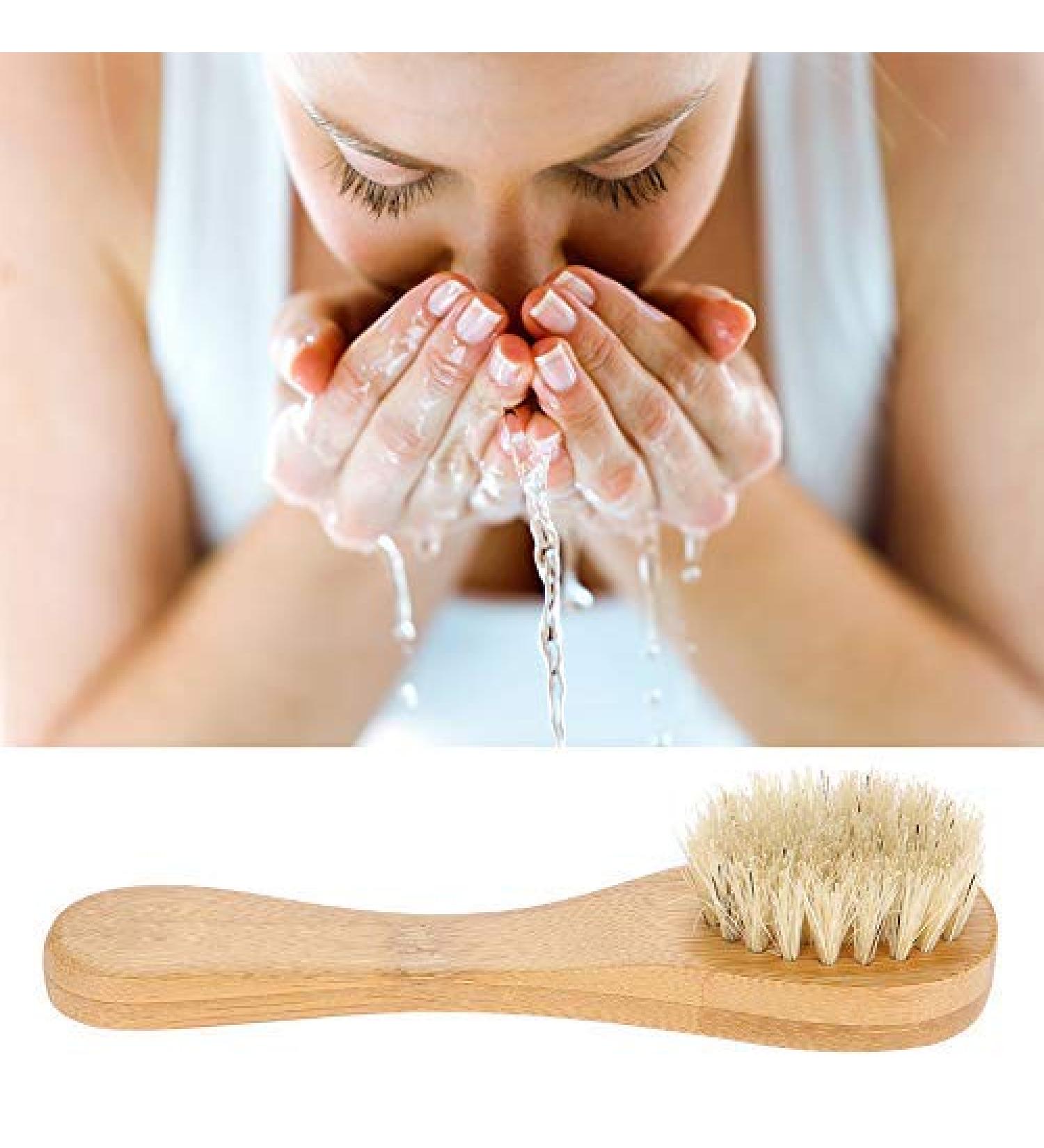 Natural Exfoliating Body Brush with Natural Bristles - Wet & Dry Brushing for Radiant Skin - Buy Online on GoSupps.com