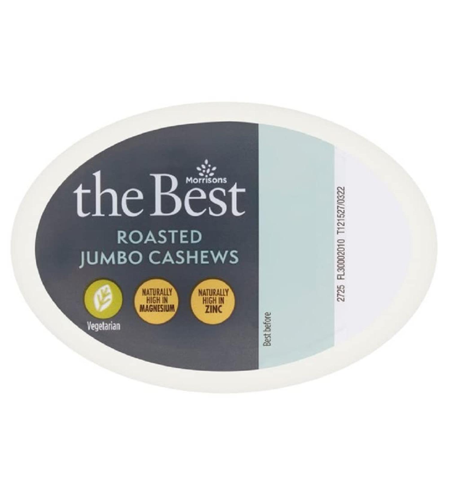 Morrisons The Best Roasted Cashews 60g