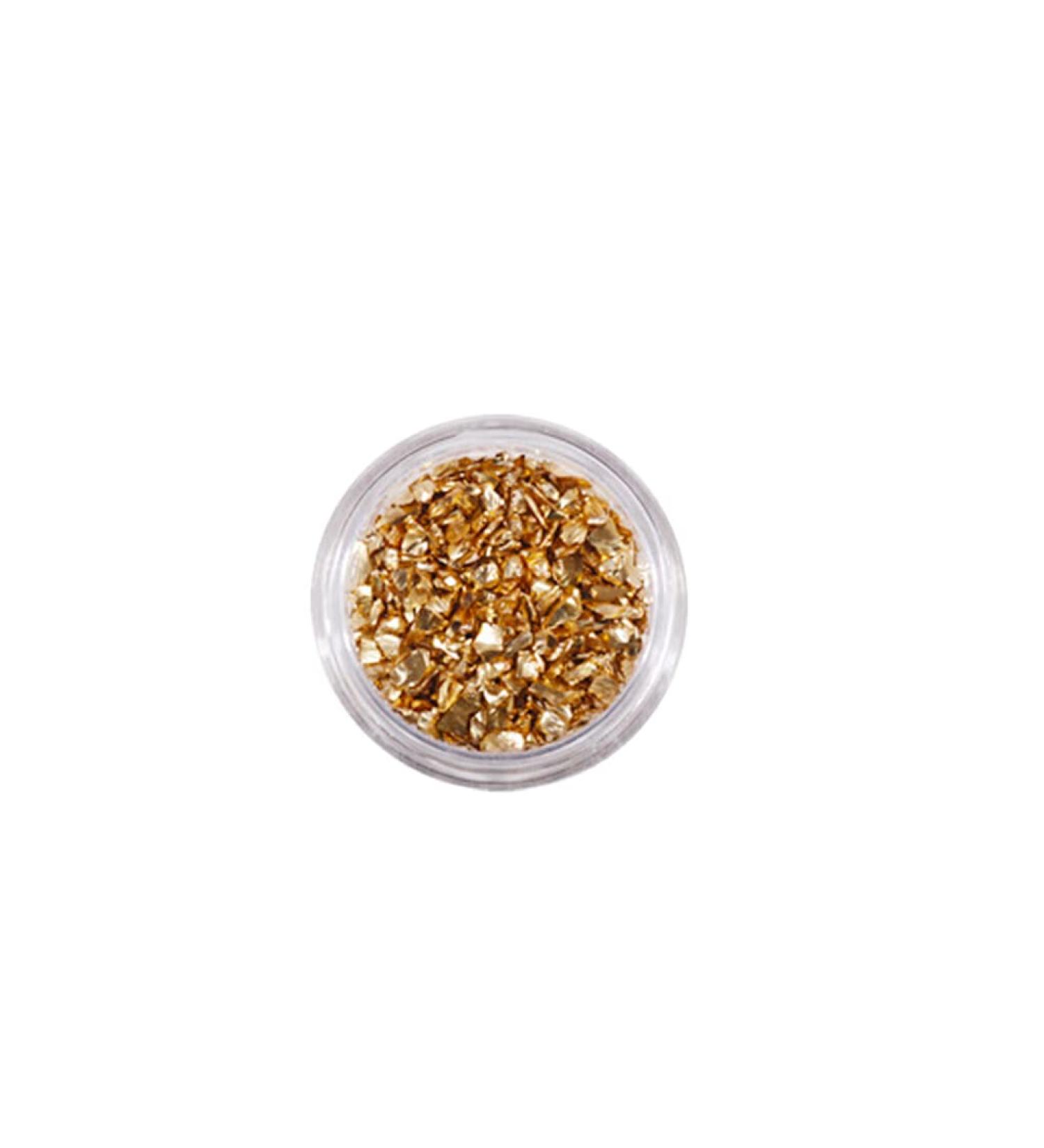 dijiusidy Nail Art Crushed Glass Stones Irregular Glitter Crystal Fragment DIY Rhinestone Fillers Mobile Phone Jewelry Making Gold - Buy Online on GoSupps.com