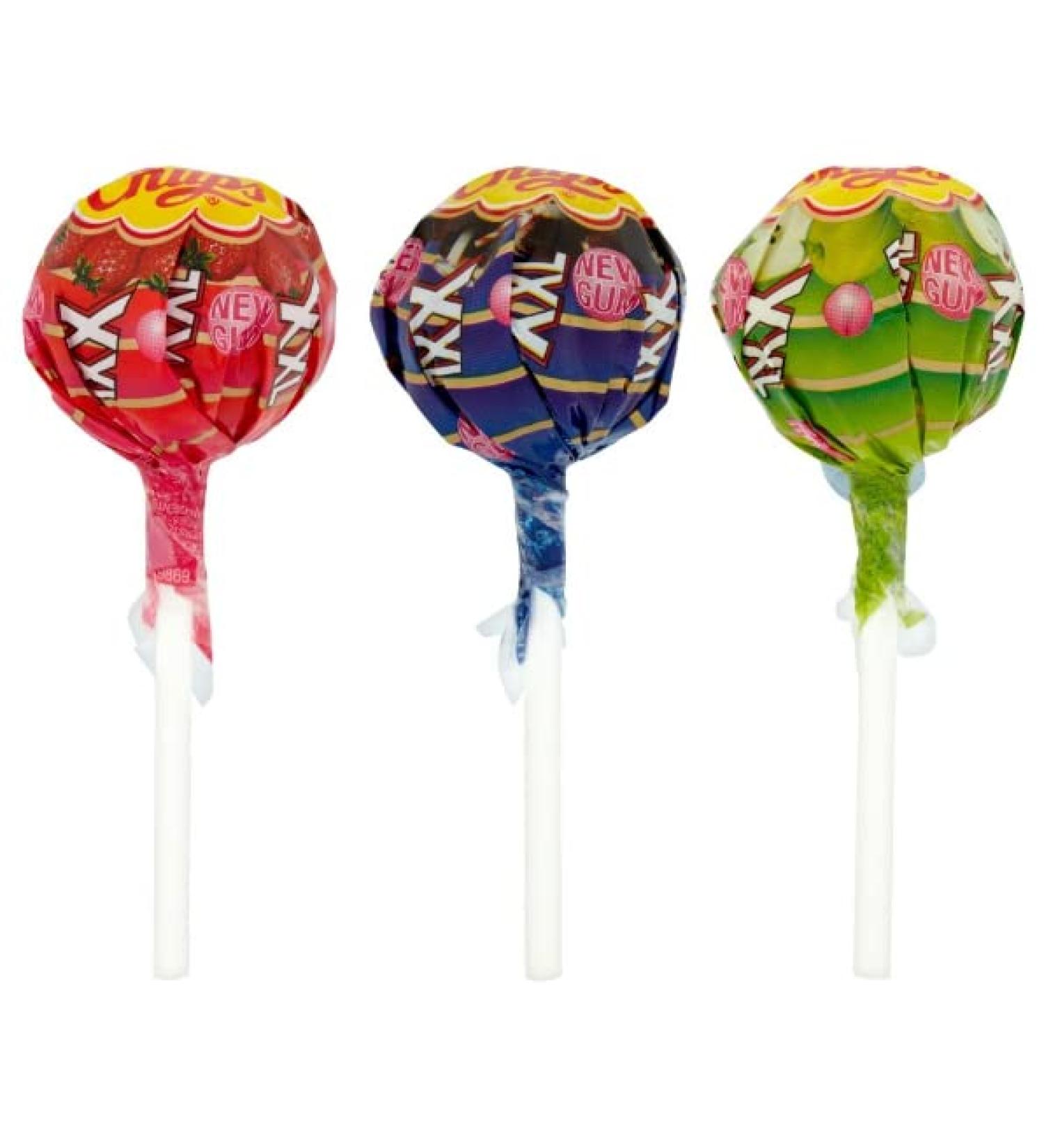 Ellies Jellies Chupa Chups XXL Bubblegum Filled Lollipops 30g Box of 25