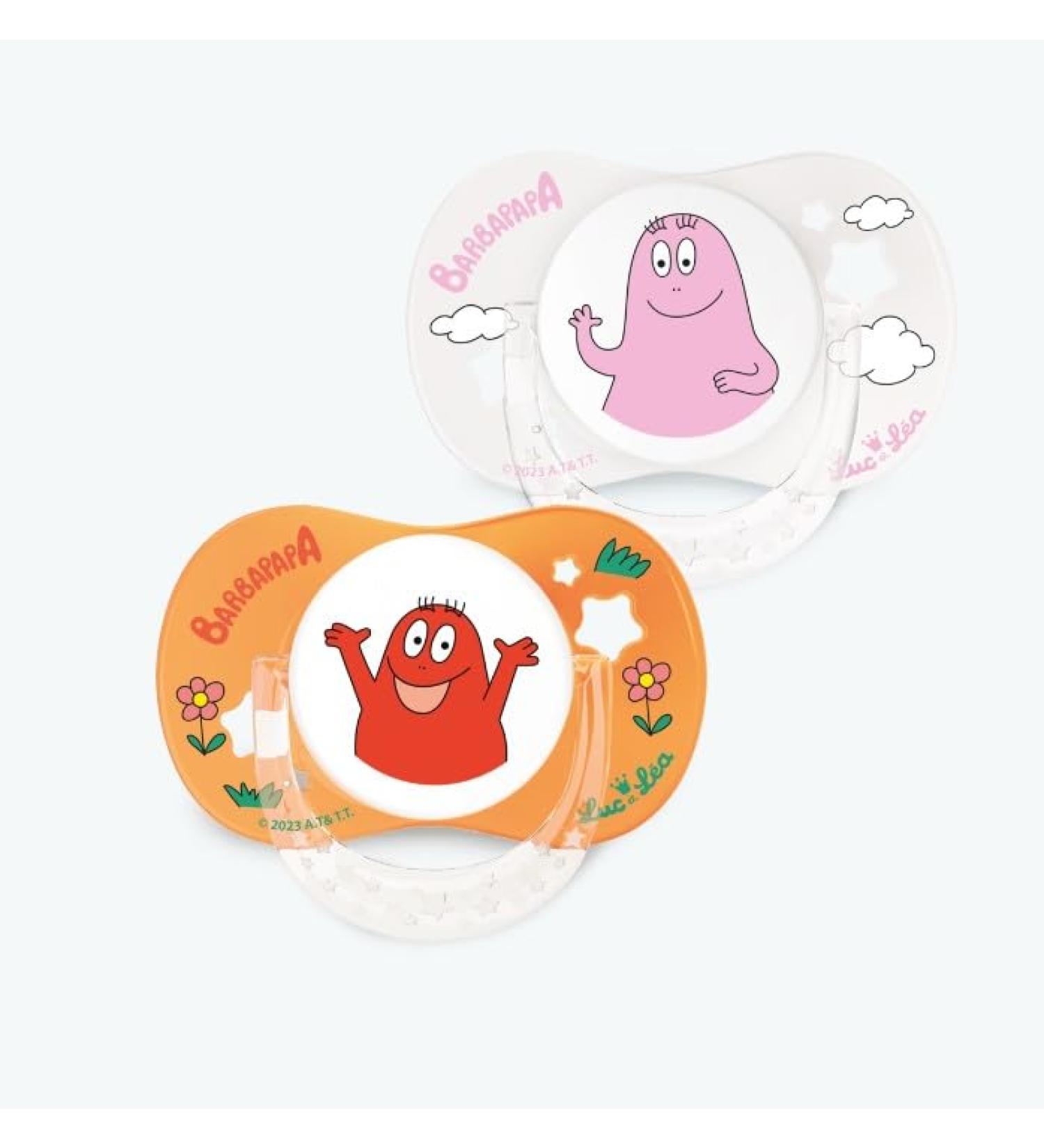 Luc & L a Barbapapa pacifier extra fine 18 months limited edition 2 pieces