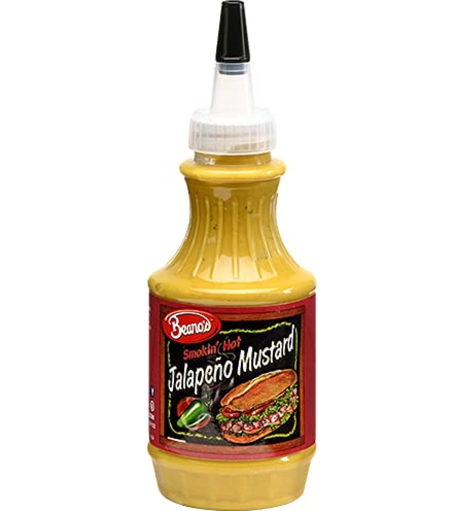 Beano's Jalapeno Mustard 8 oz (1 bottle)
