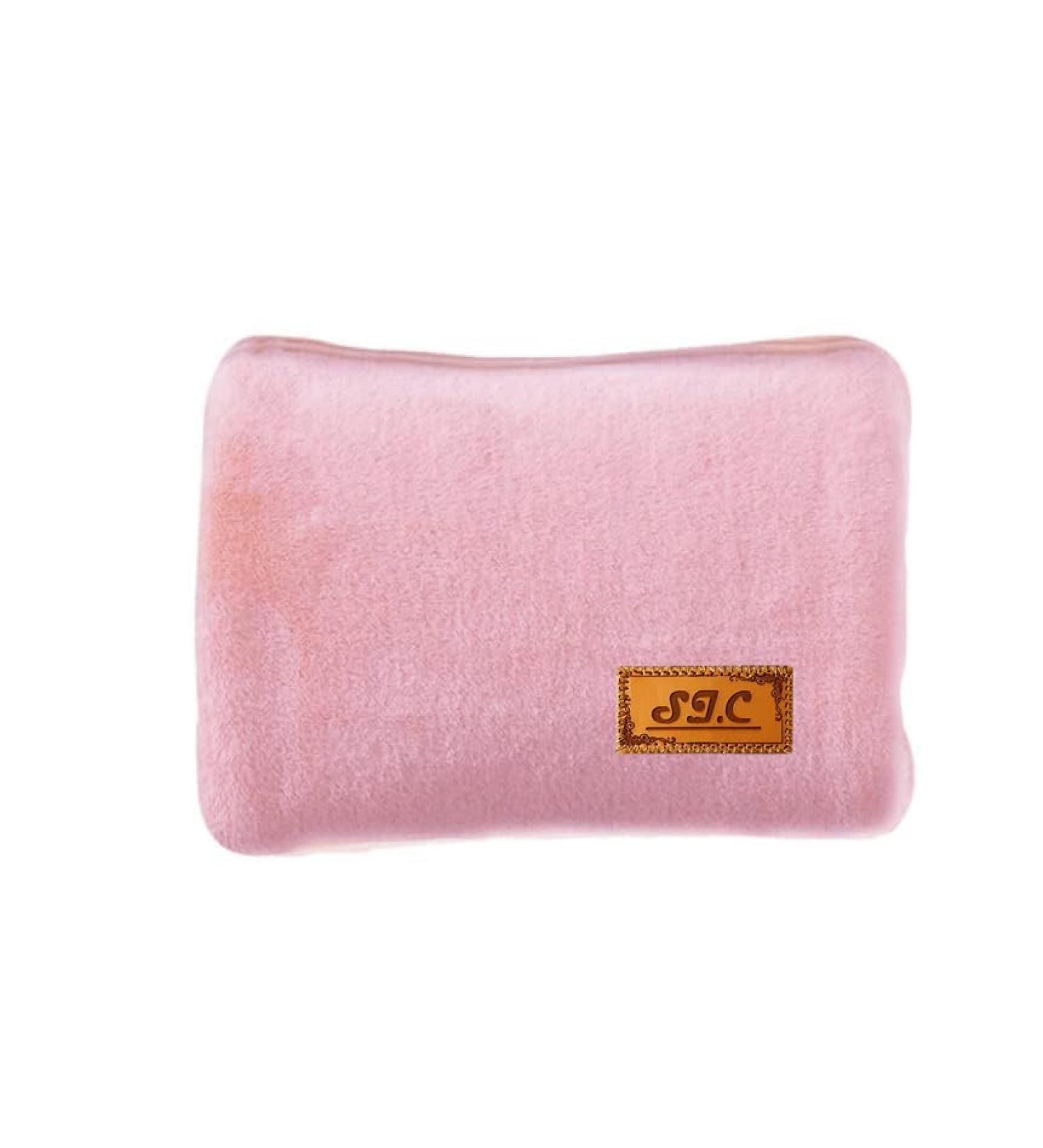 Buy Electric Hot Water Bottle - 500W Plush Lined Hand & Foot Warmer for Pain Relief - Pink - Buy Online on GoSupps.com