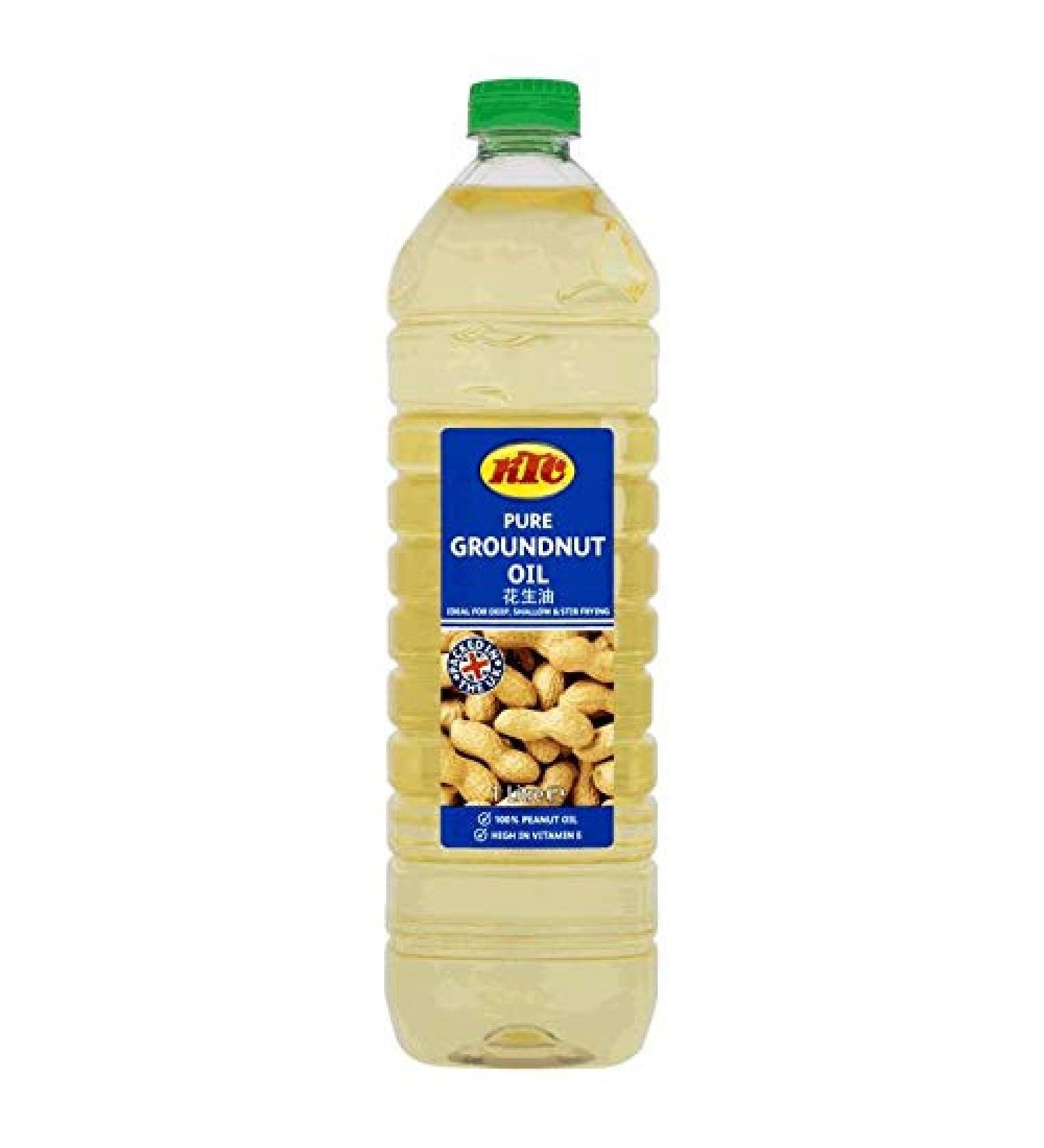 KTC Pure Earth Nut Oil 1 Litre (Pack of 2)