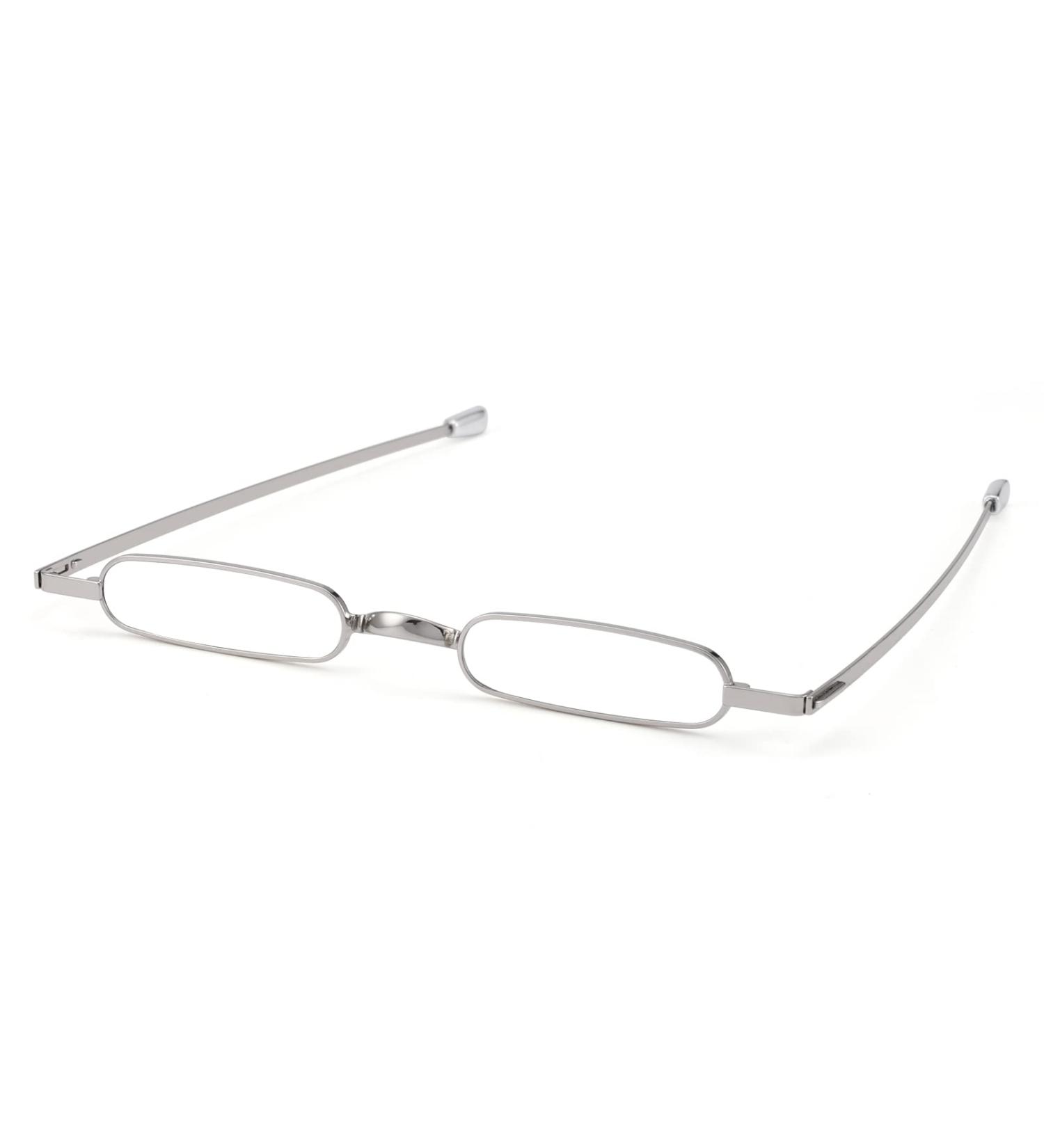 Lightweight Metal Blue Light Filter Reading Glasses for Men & Women - Anti-Blue Computer Glasses with Case - 1.5x Magnification - Buy Online on GoSupps.com