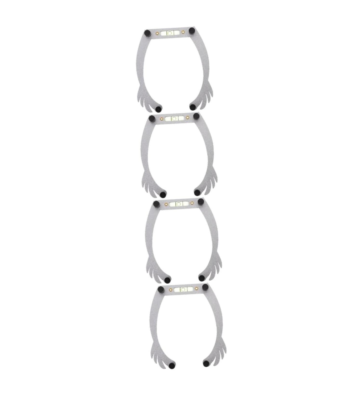 Beavorty 4pcs white eye brow shaping kit white outfit eyebrow shaping kit suite foldable eyebrow line - Buy Online on GoSupps.com