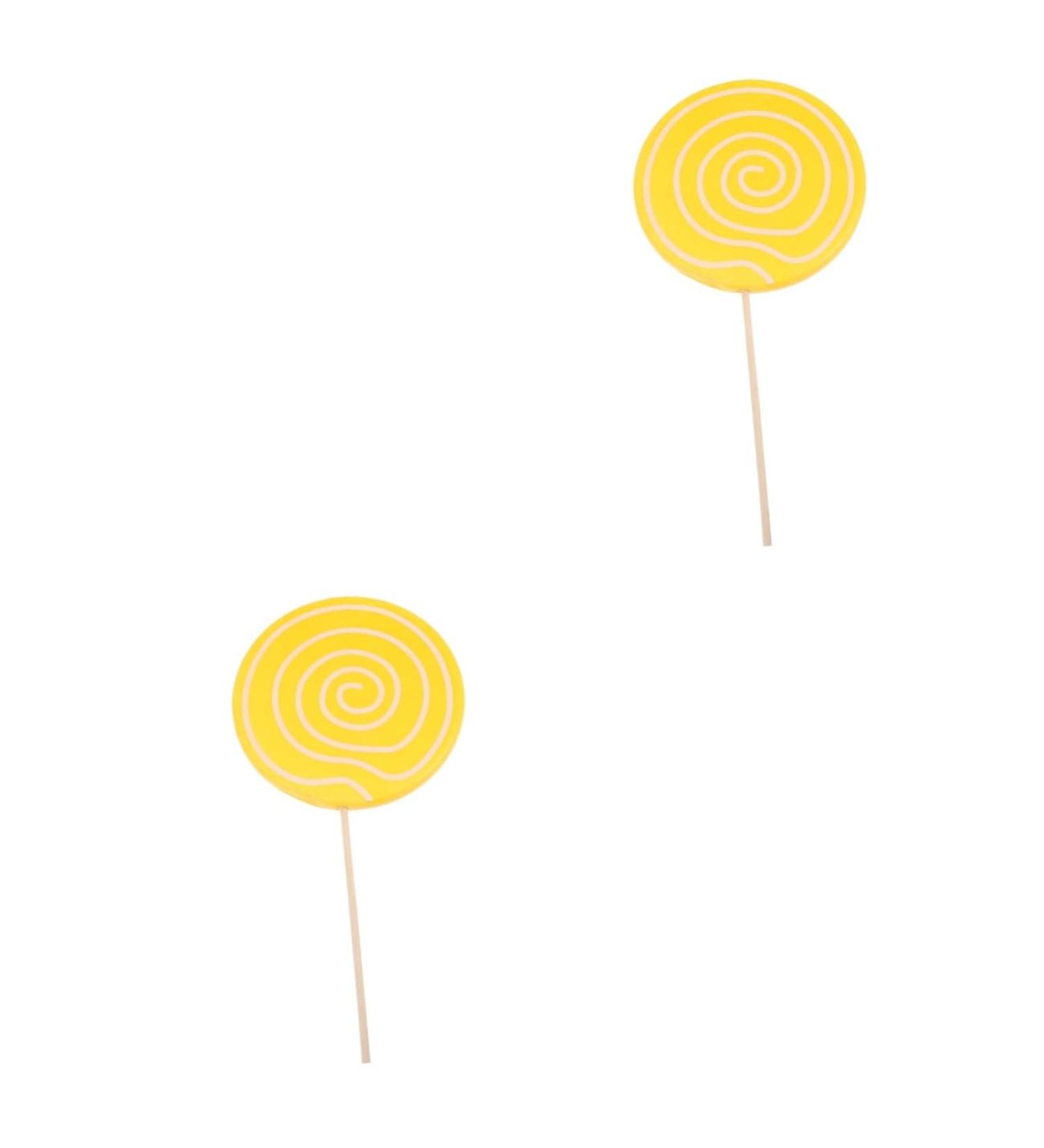 Veemoon 2pcs Photography Accessories Wedding Cake Decor Lollipop Photot Props Rainbow Swirl Pops Candy Ornaments Large Lollipop Cutouts Models Lollipop Crafts Giant Bamboo Child Candy Cane - Buy Online on GoSupps.com