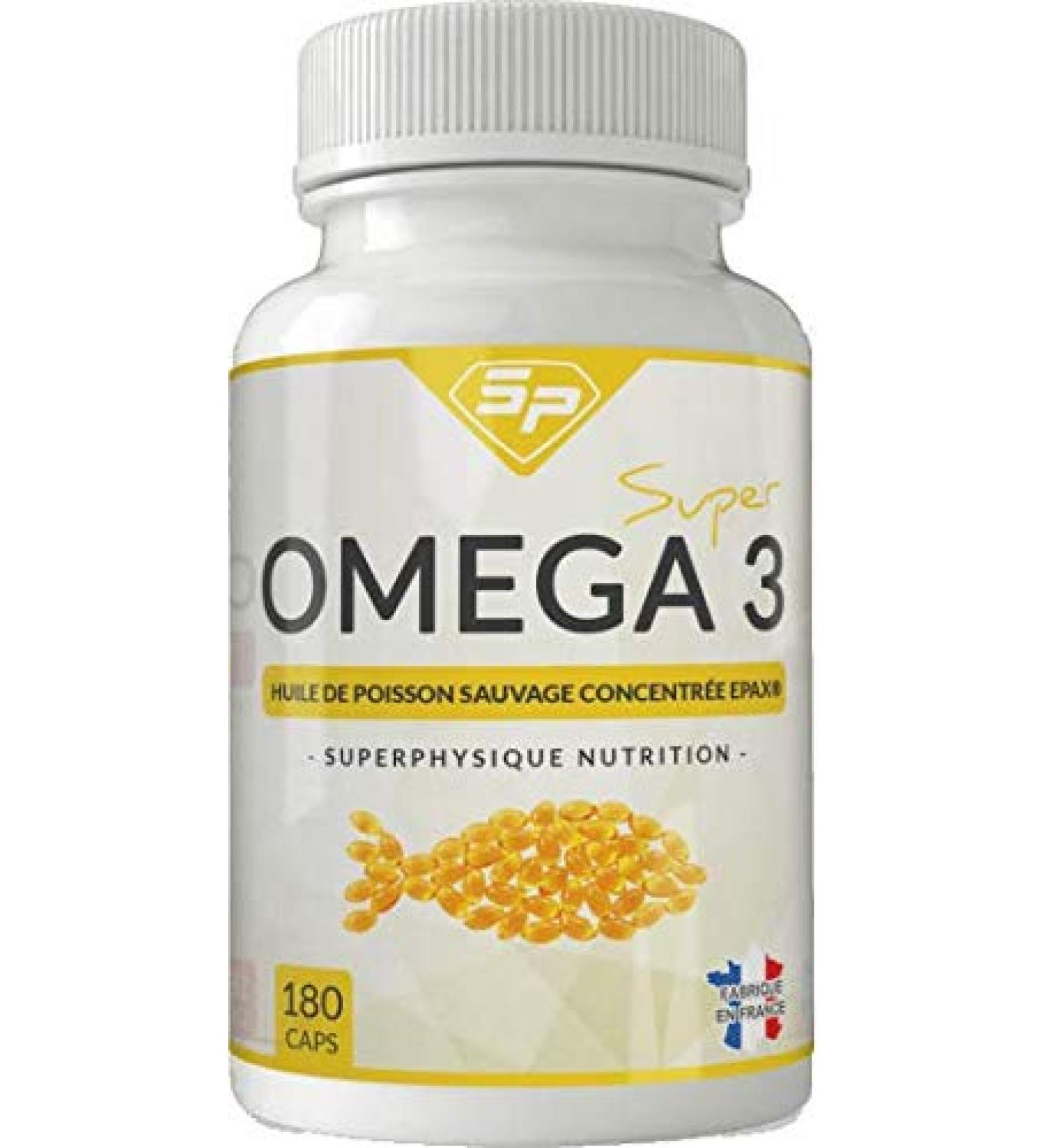 SUPER OMEGA-3 HIGH QUALITY EPAX Sustainable fishing for wild fish certified FoS High concentration EPA-DHA Made in France For 3 months SuperPhysique Nutrition - Buy Online on GoSupps.com