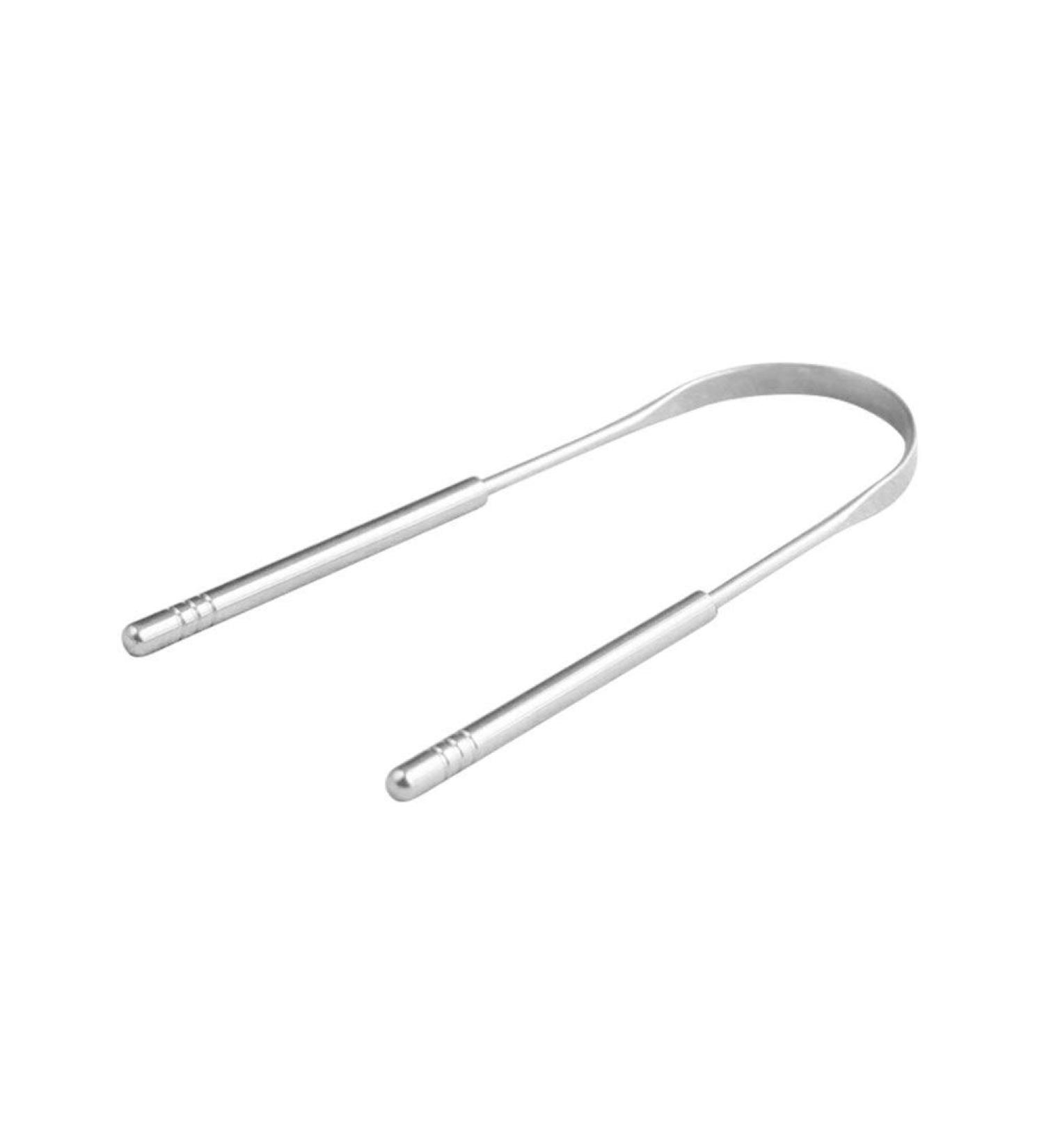 Graziella Quality Edelstahl Tongue Scraper - Fresh Breath & Oral Hygiene Tool for Effective Tongue Cleaning - Buy Online on GoSupps.com