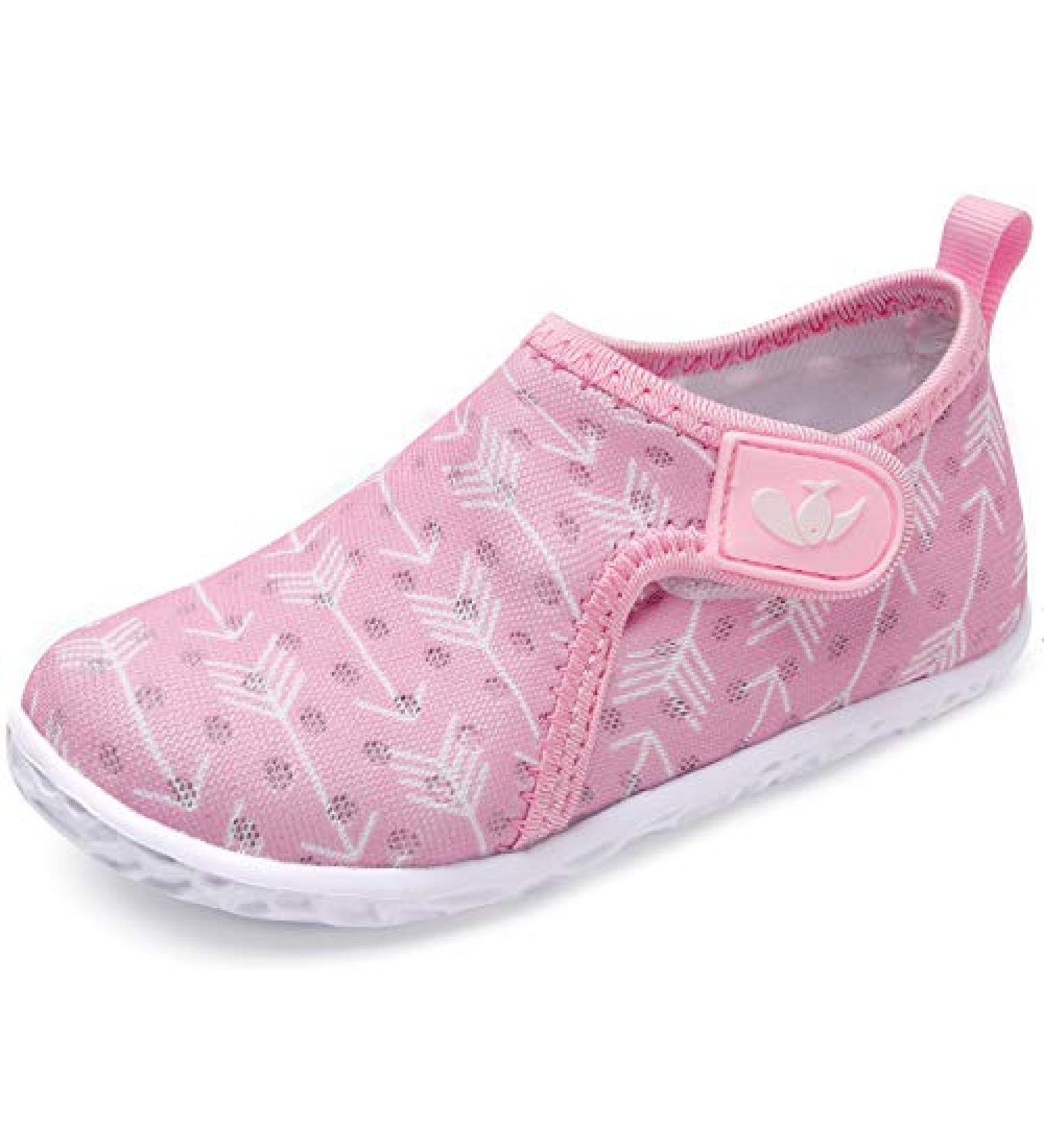 JIASUQI Toddler Barefoot Water Shoes - Pink Arrow | 2.5-3 Years Baby Boys Girls Sandals - Buy Online on GoSupps.com