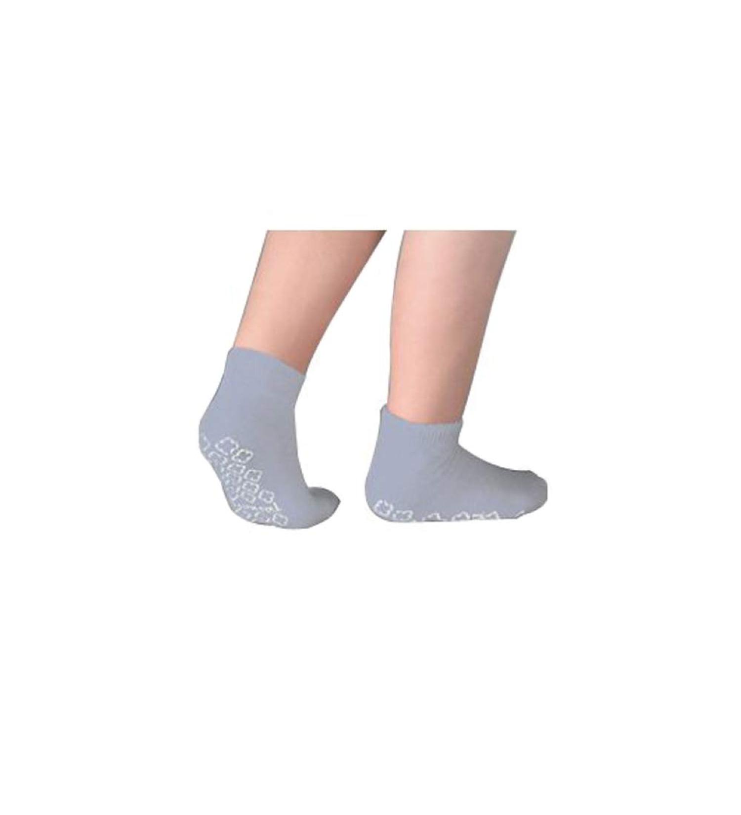 Single Tread Patient Safety Footwear with Terrycloth Interior X-Large Grey