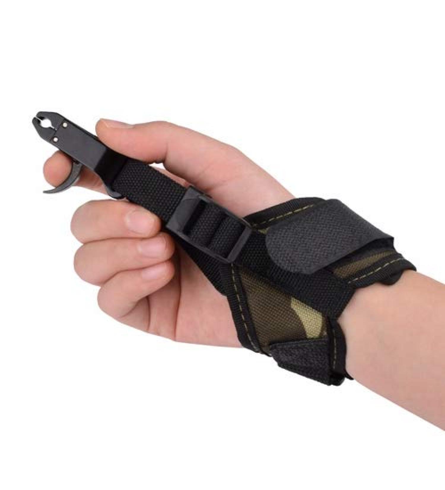 YLSIO Archery Compound Bow Quick Shot Release Buckle Strap - Black Trigger Caliper - Left & Right Hand - Camo - Buy Online on GoSupps.com