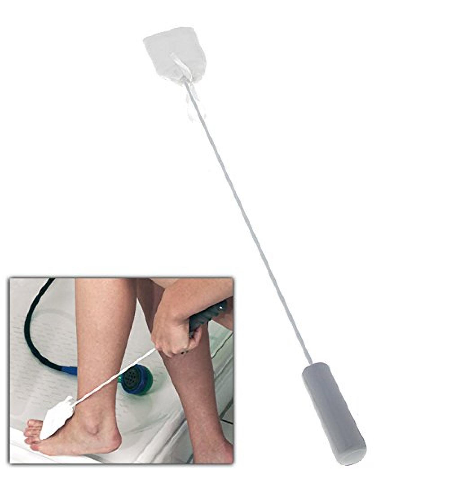Premium Foot and Toe Brush Set with Extension Washcloth - Ideal for Deep Cleaning Feet - Buy Online on GoSupps.com