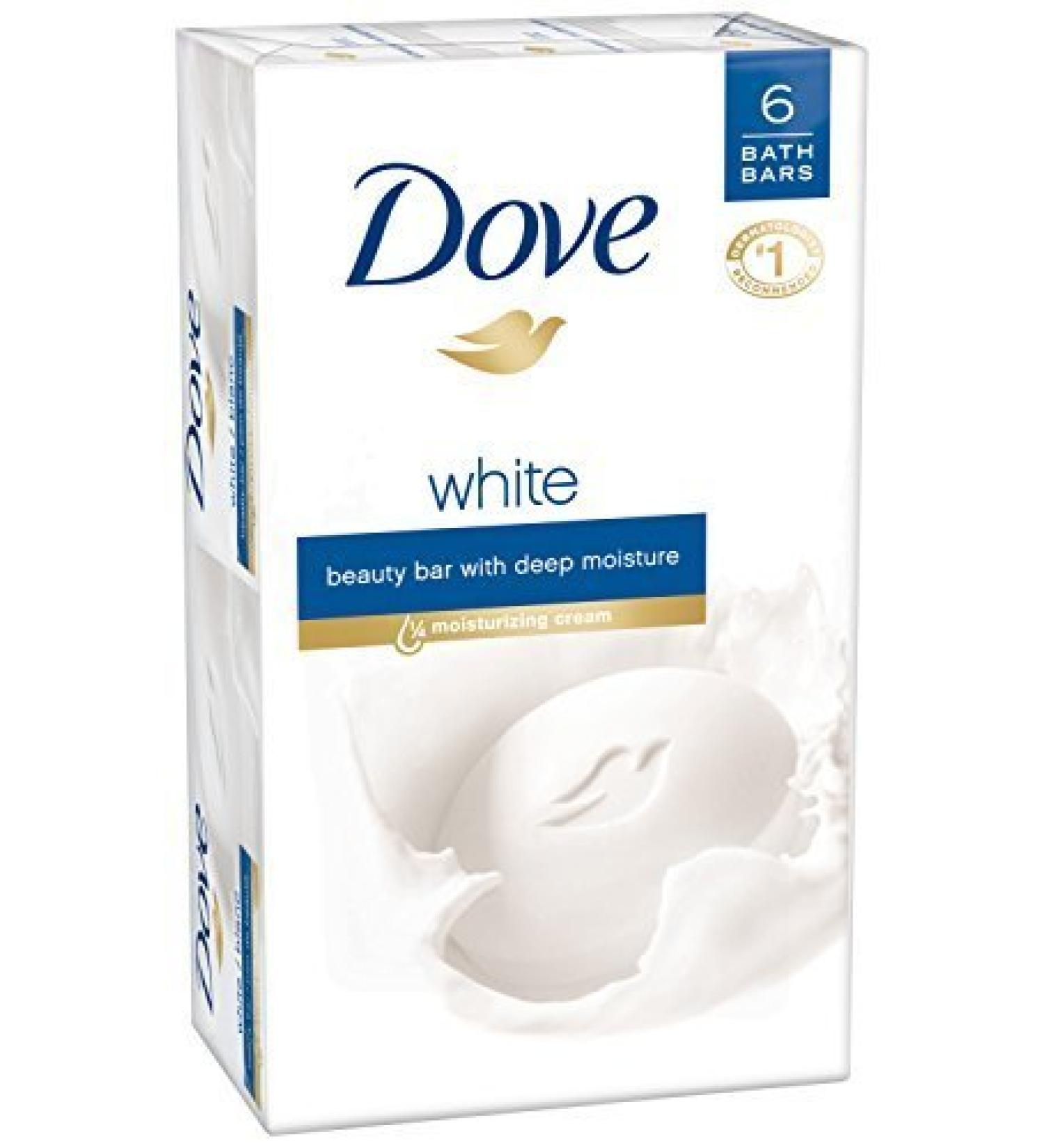 Dove Beauty Bar White 4 Ounce 6 Bar