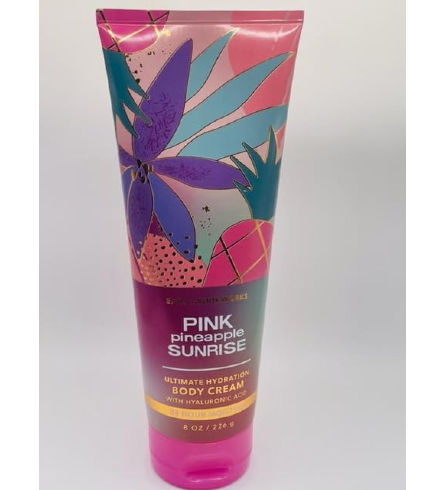 Pink Pineapple Sunrise Ultimate Hydration Body Cream 8 Ounce Full Size