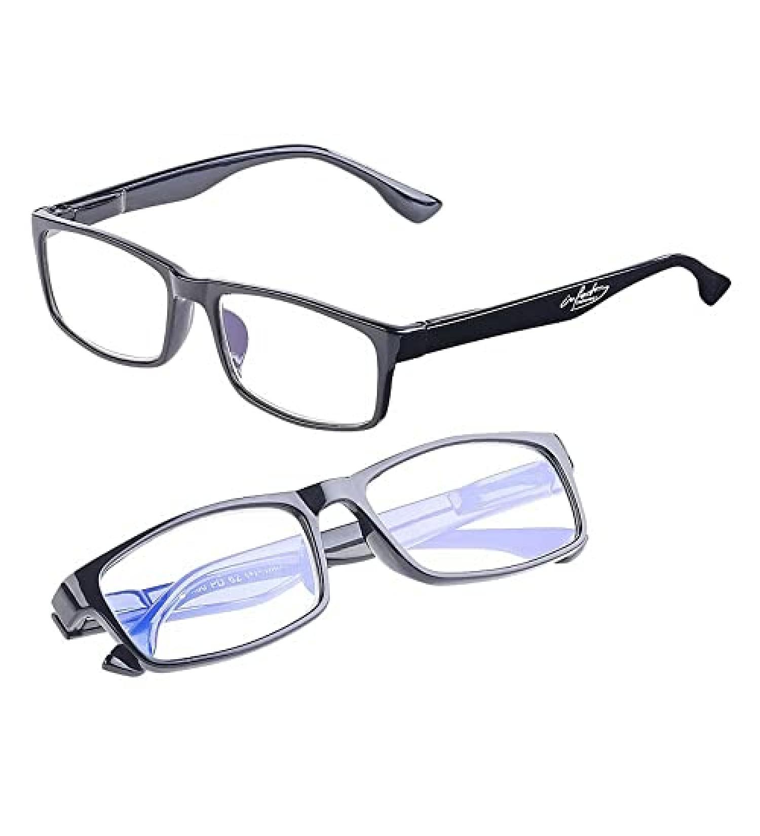 Infactory 2 Pack Reading Glasses - Blue Light Blocking Screen Glasses with 2.0 Diopters - Eye-Friendly Filters for Comfortable Viewing - Buy Online on GoSupps.com