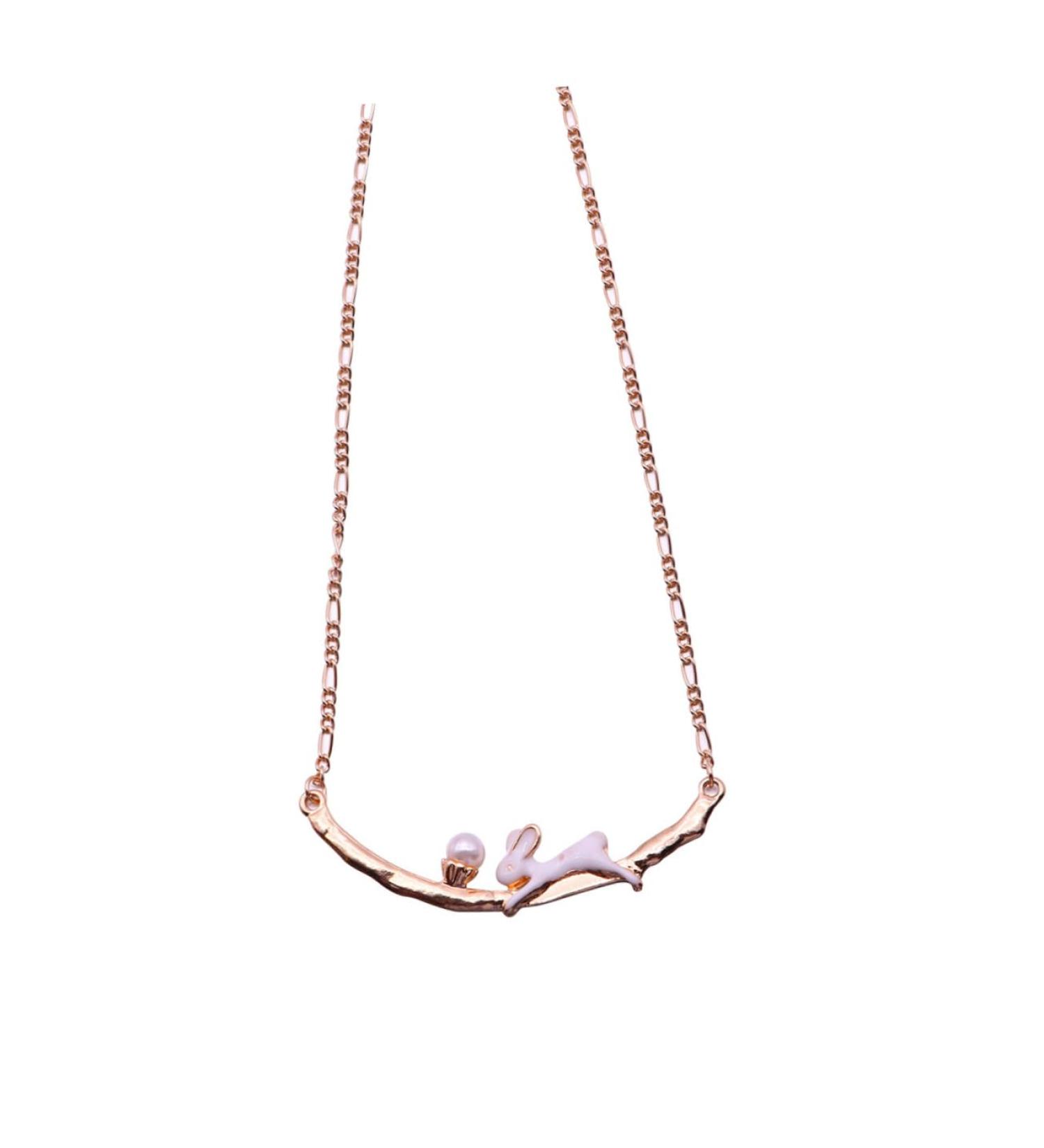 HAPINARY Pearl Embellishment Necklace Fashion Necklaces for Women Trendy Women Necklace Bunny Necklace Necklace Fashion Miss - Buy Online on GoSupps.com