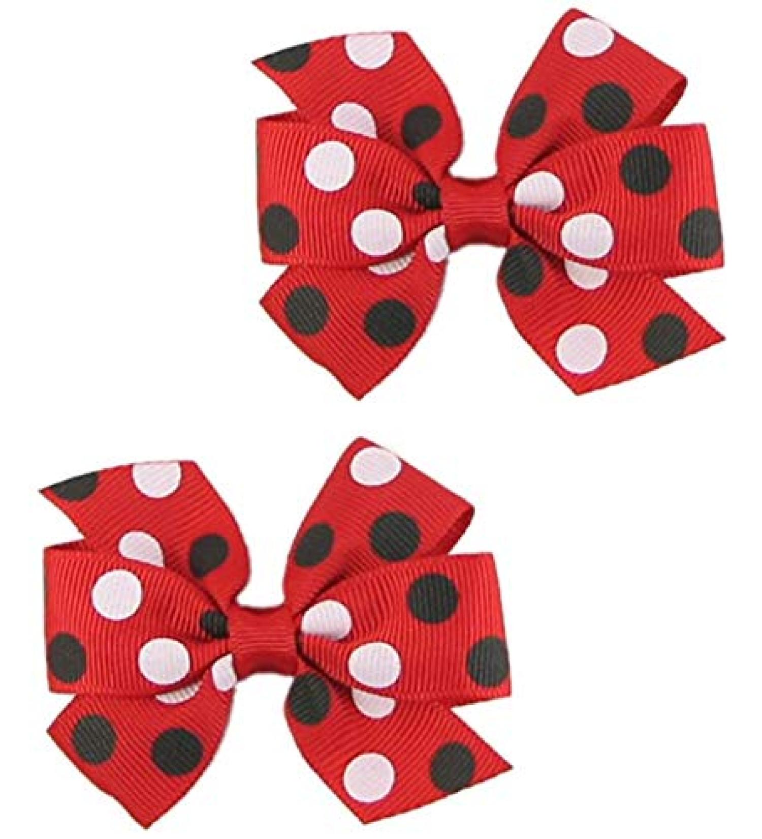 Cute Red Hair Bows for Girls - 2ct Baby Hair Clips with Alligator Clips for Women and Girls - Buy Online on GoSupps.com