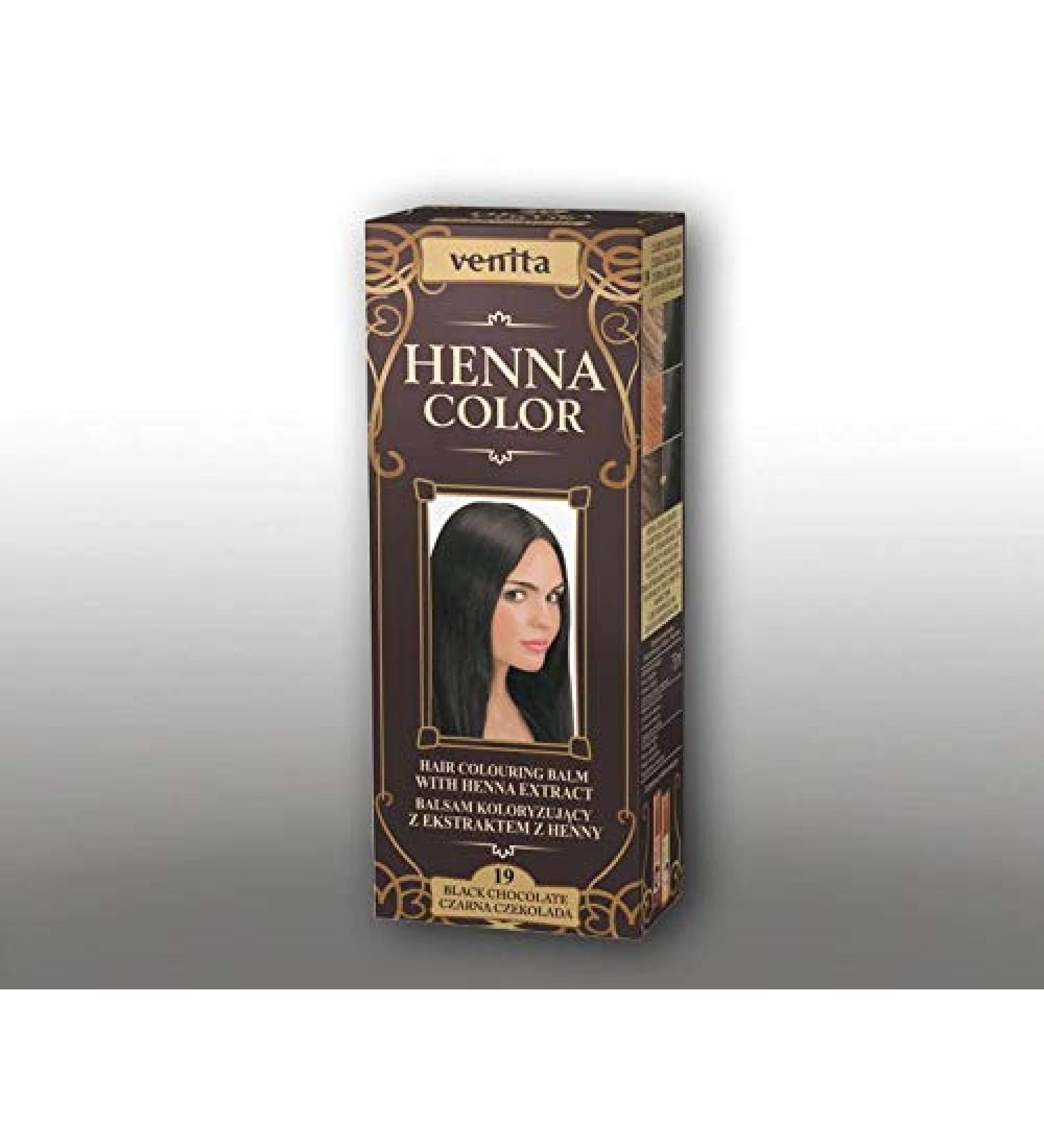VENITA - Henna Color - Coloring Balm Tube 50ml - RU - Unisex - Natural Hair Color for Men and Women