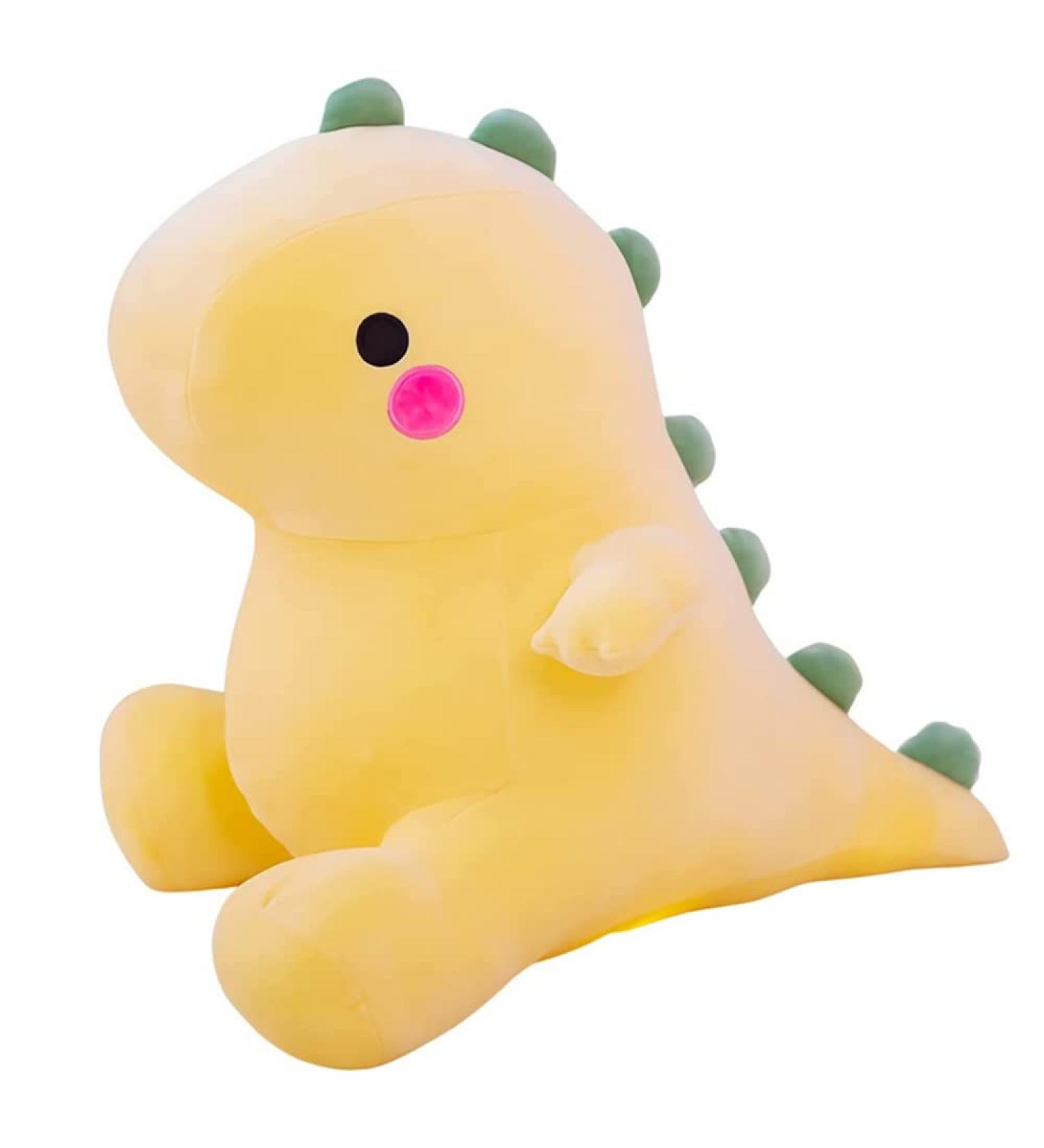 NatureMan Cute Dinosaur Plush Toy - Kawaii Soft Animal Doll for Children's Room Decoration (Yellow) - Buy Online on GoSupps.com