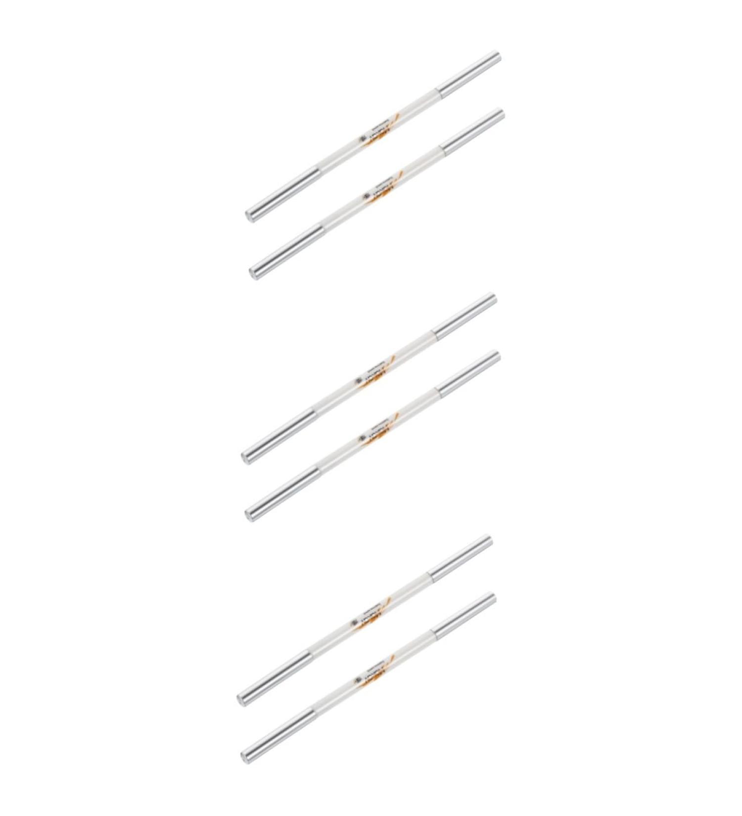 Beavorty 6 pcs Double-Headed Waterproof Eyebrow Pencil make up kit Eyebrow Pencils to rotate 2 in 1 brush - Buy Online on GoSupps.com