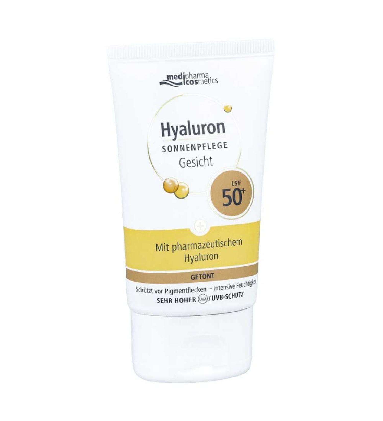 Hyaluron Sun Care Face Cream SPF 50+ Tinted 50 ml - Best UV Protection for Radiant Skin | International Shipping Available - Buy Online on GoSupps.com