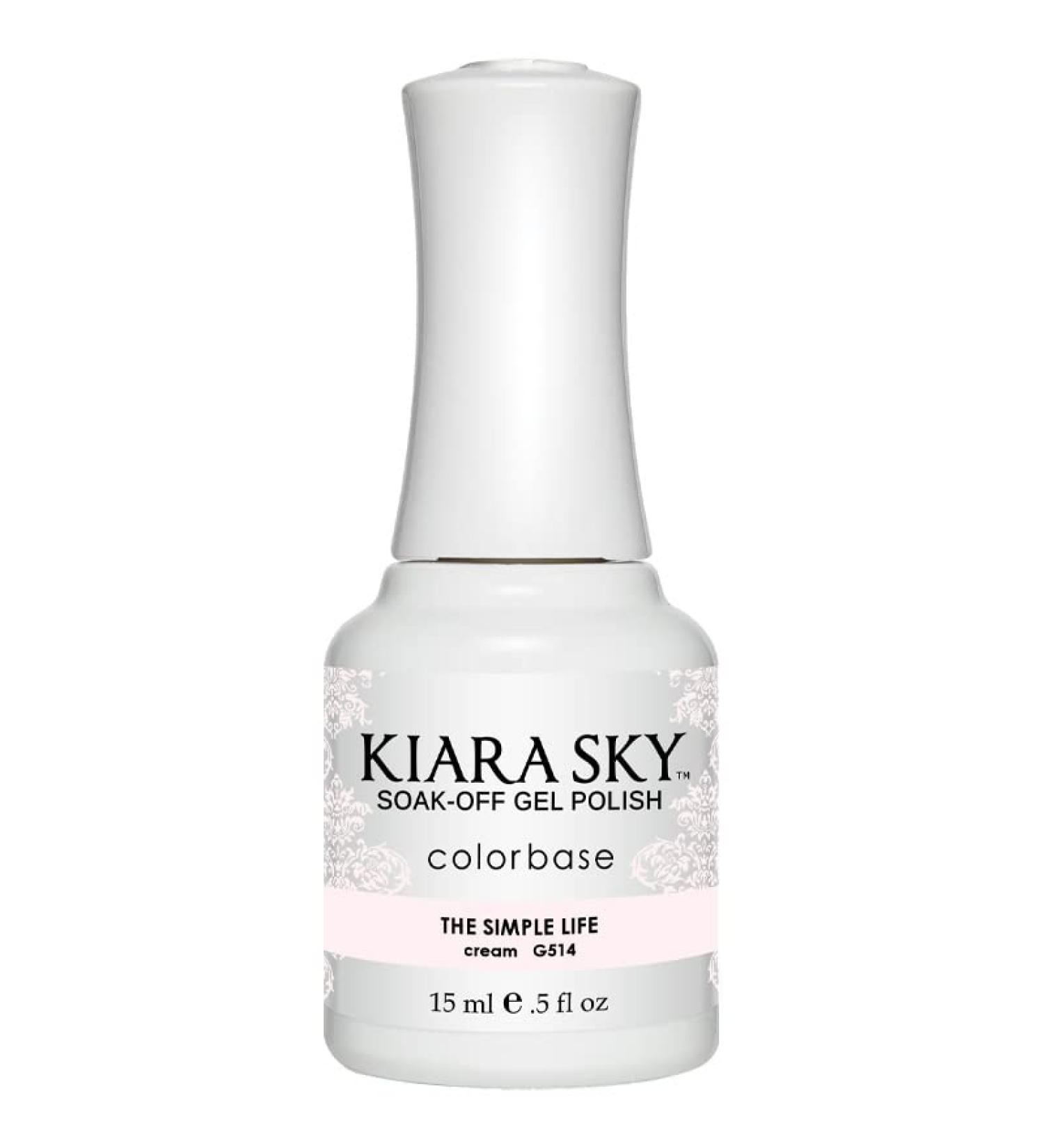 Kiara Sky Soak Off Gel Polish - The Simple Life G514 Pink | Professional Nails - Buy Online on GoSupps.com